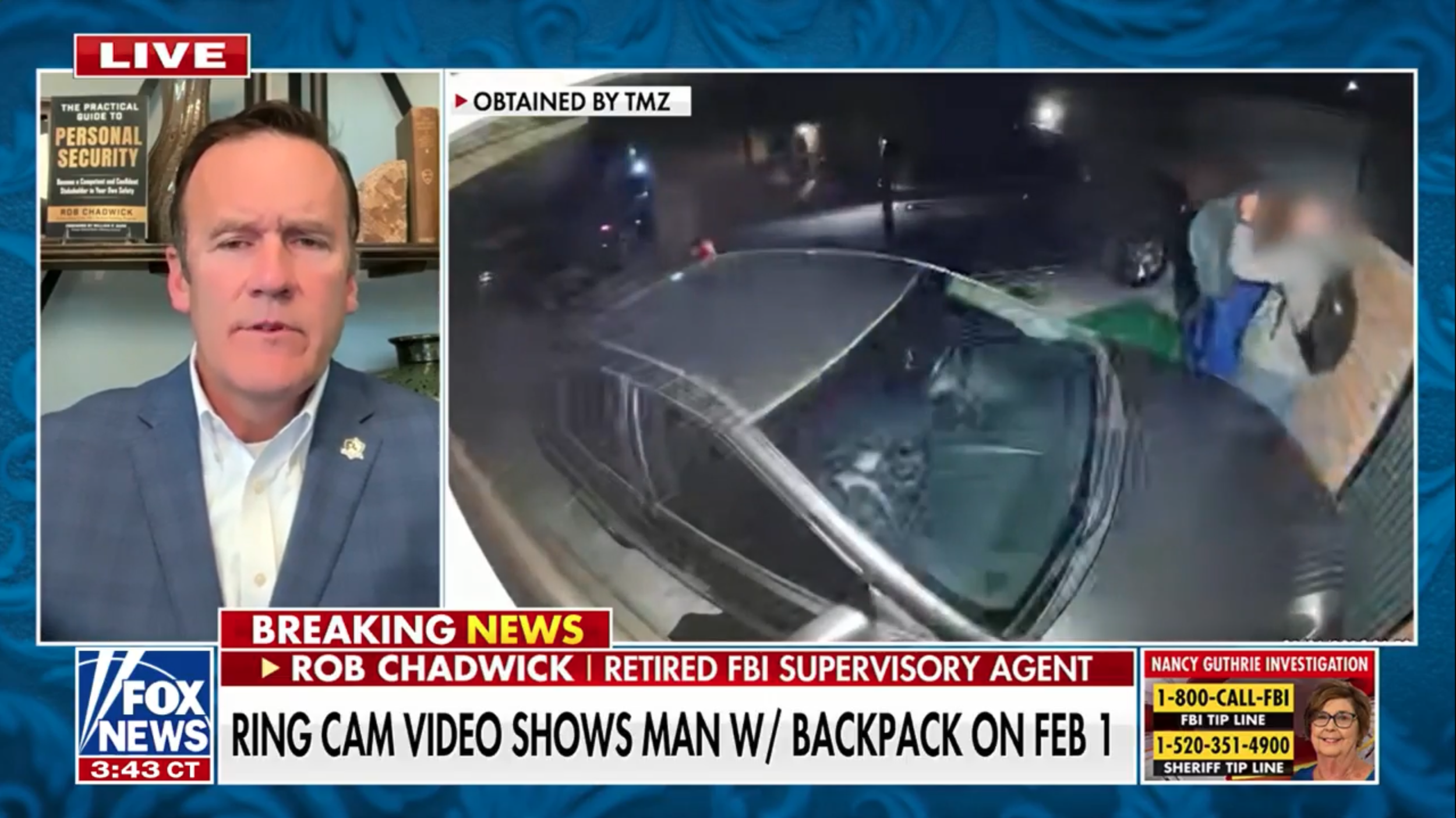 February 2026: Rob on the Will Cain Show providing analysis on the Nancy Guthrie investigation.