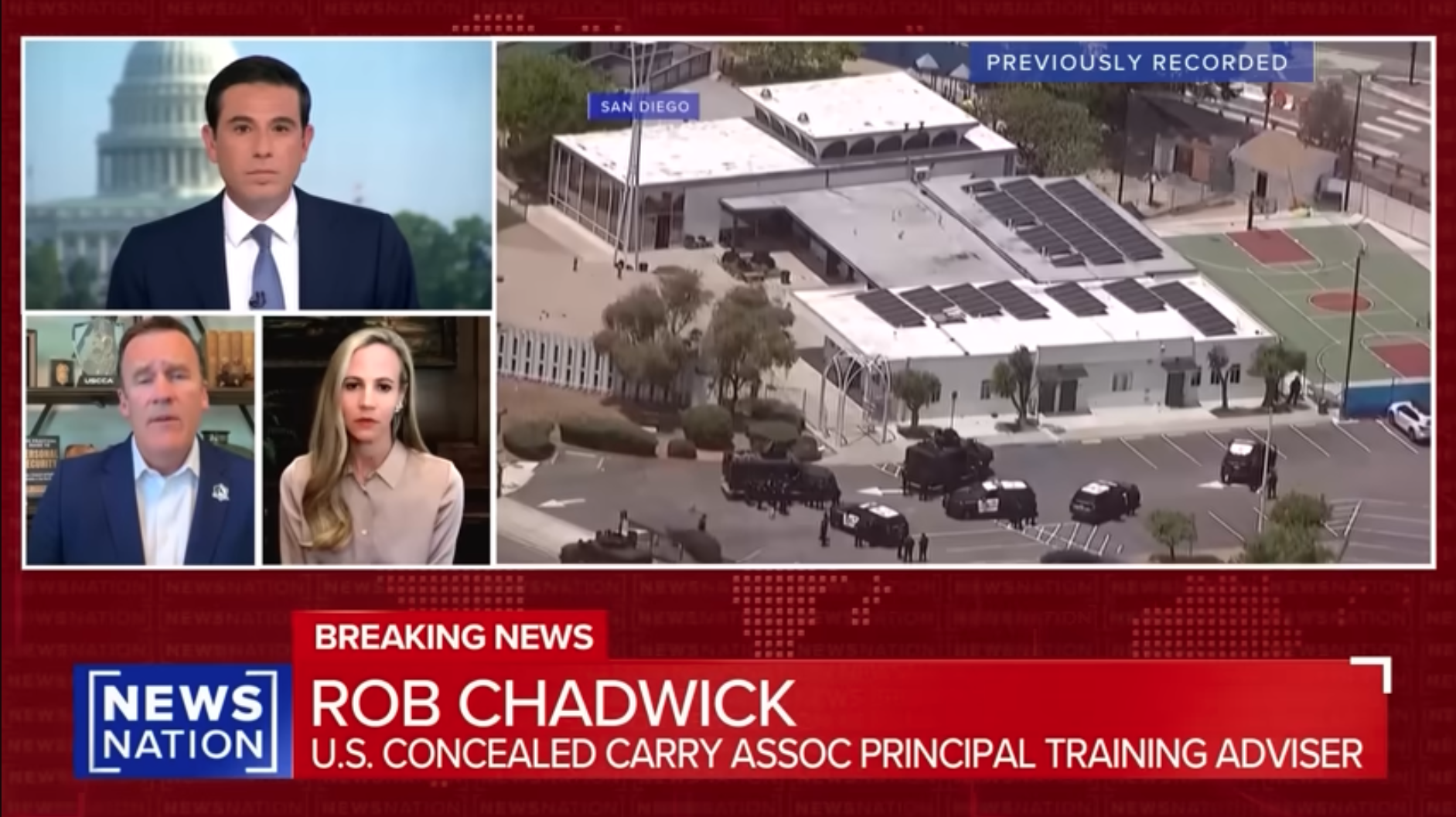 May 2026: Rob providing insight into the investigation of a shooting at the Islamic Center of San Diego.