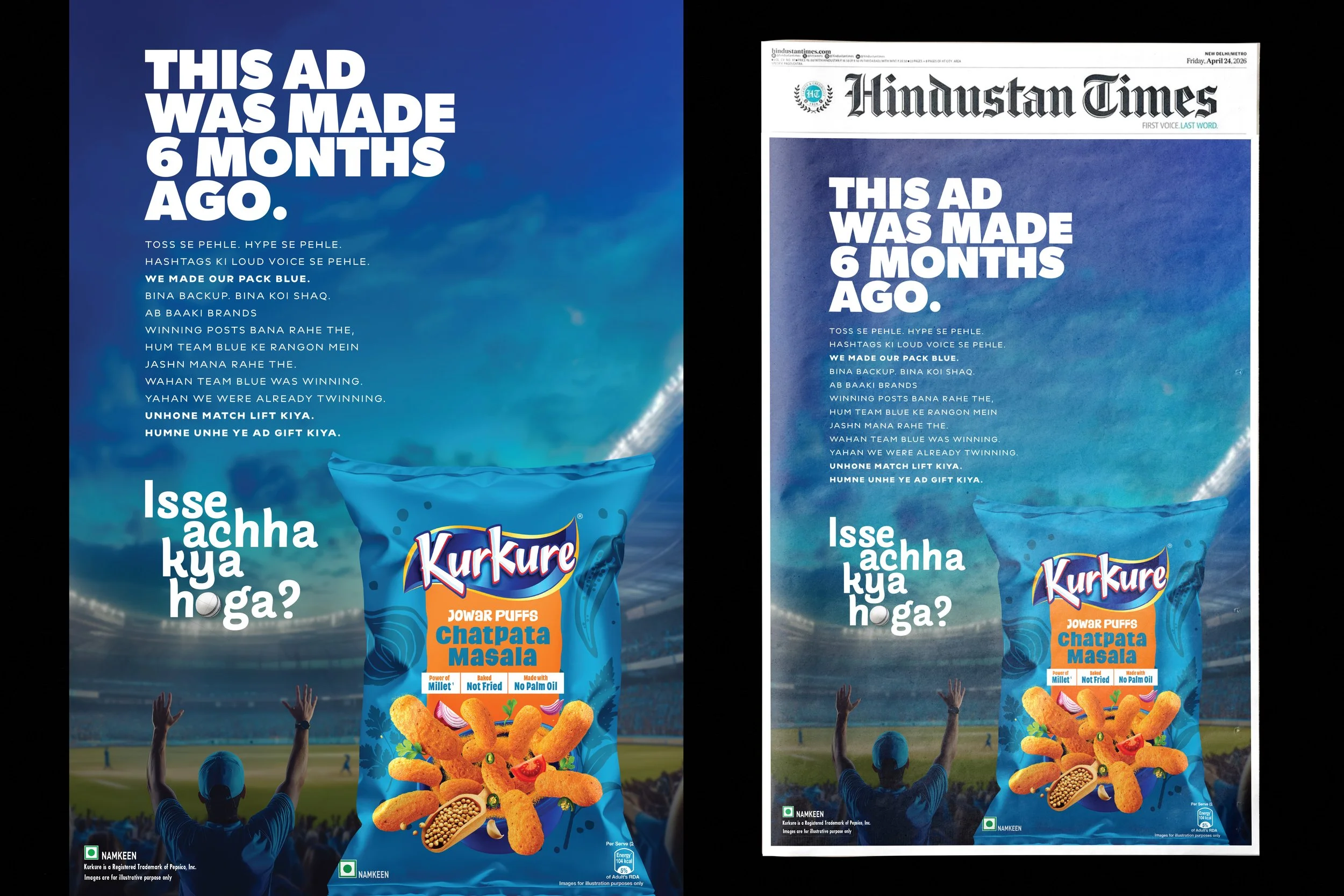 Kurkure x T20 World Cup Print Ad