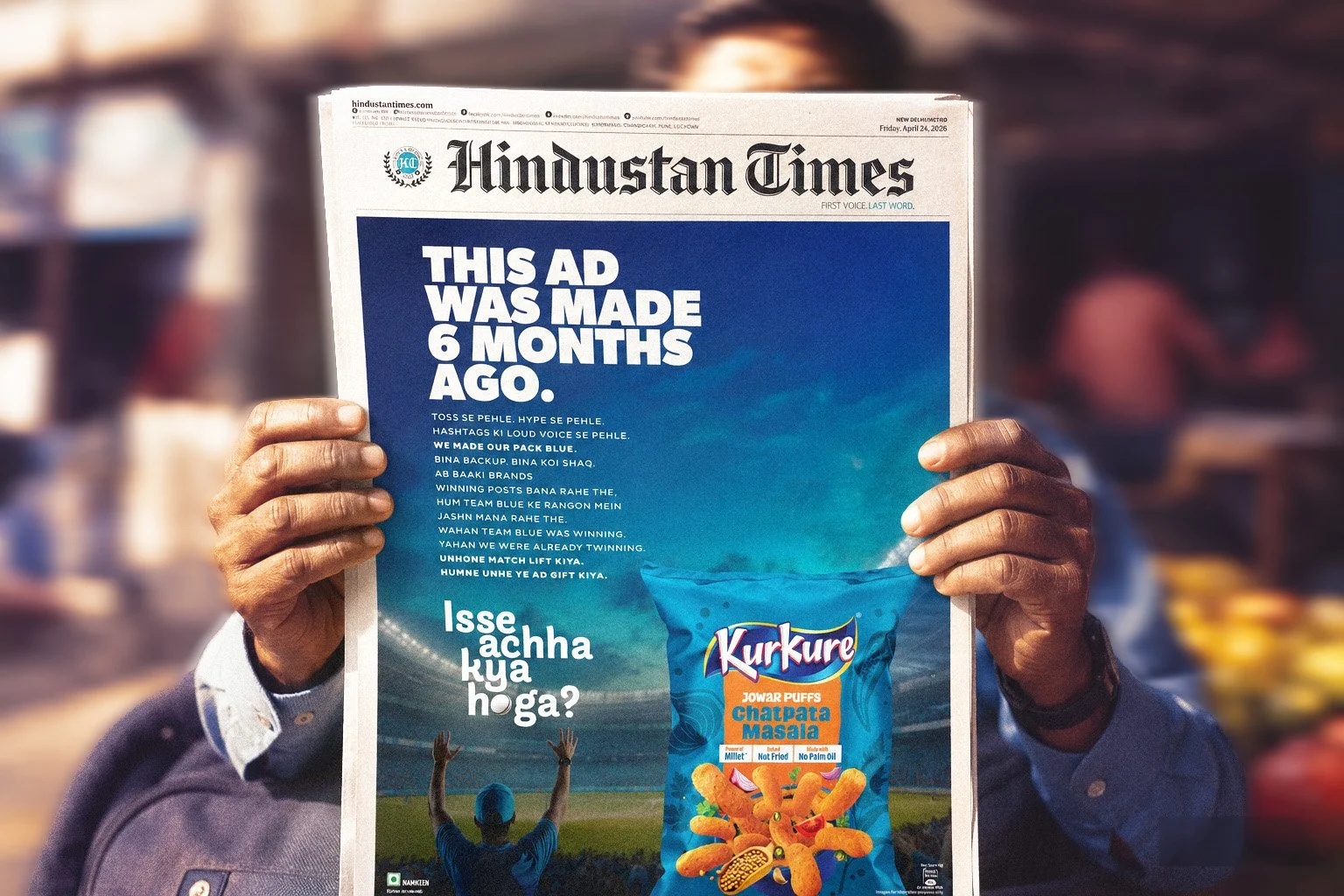 Kurkure x T20 World Cup Print Ad