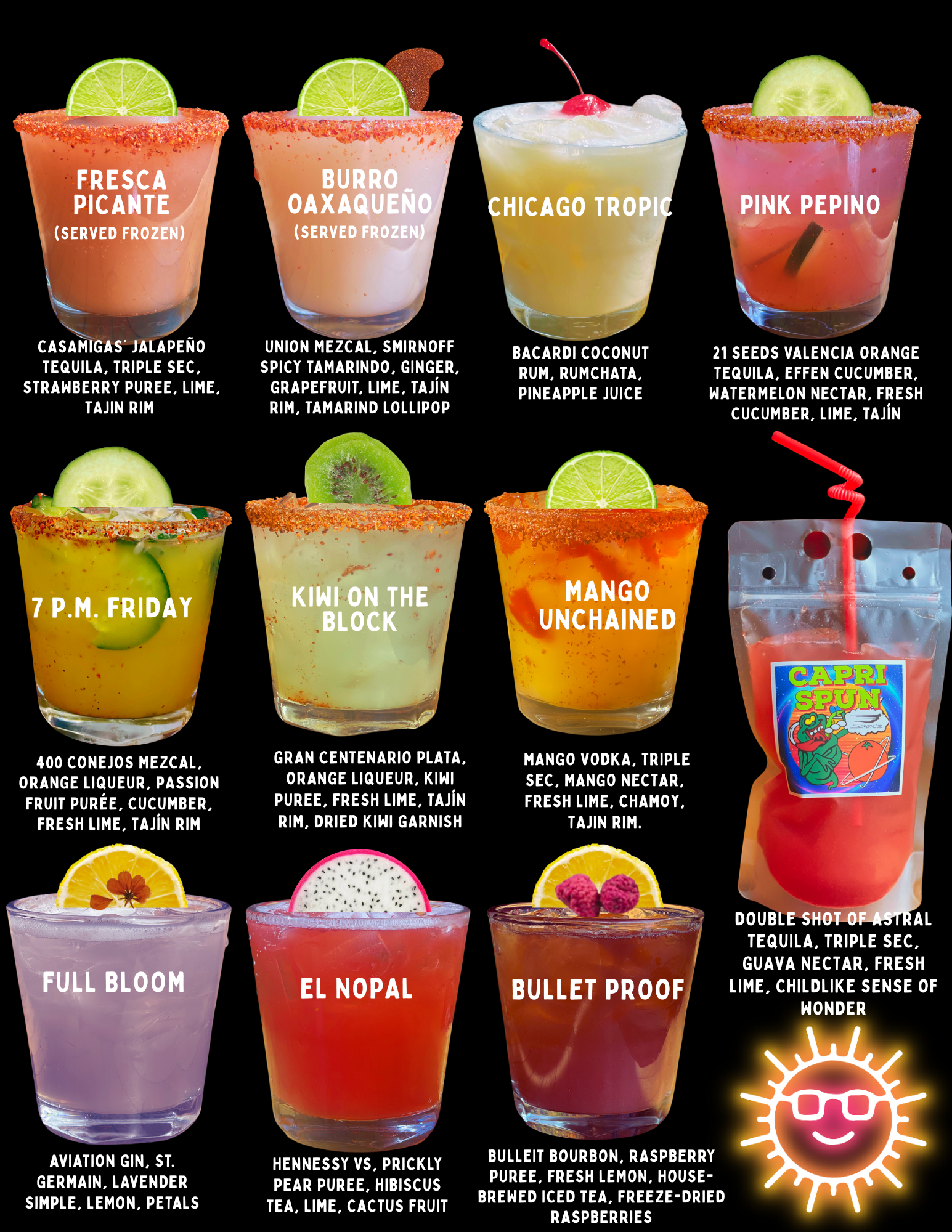 Menu — Simone's Bar