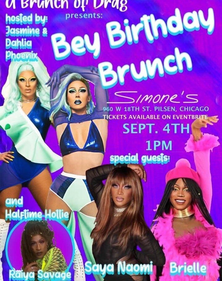Mark the date. Sept. 4th! Grab your tickets before they sell out. 

link here:
https://www.eventbrite.com/e/a-brunch-of-drag-tickets-166411602583

@missjasminephoenix 
@missdahliaphoenix