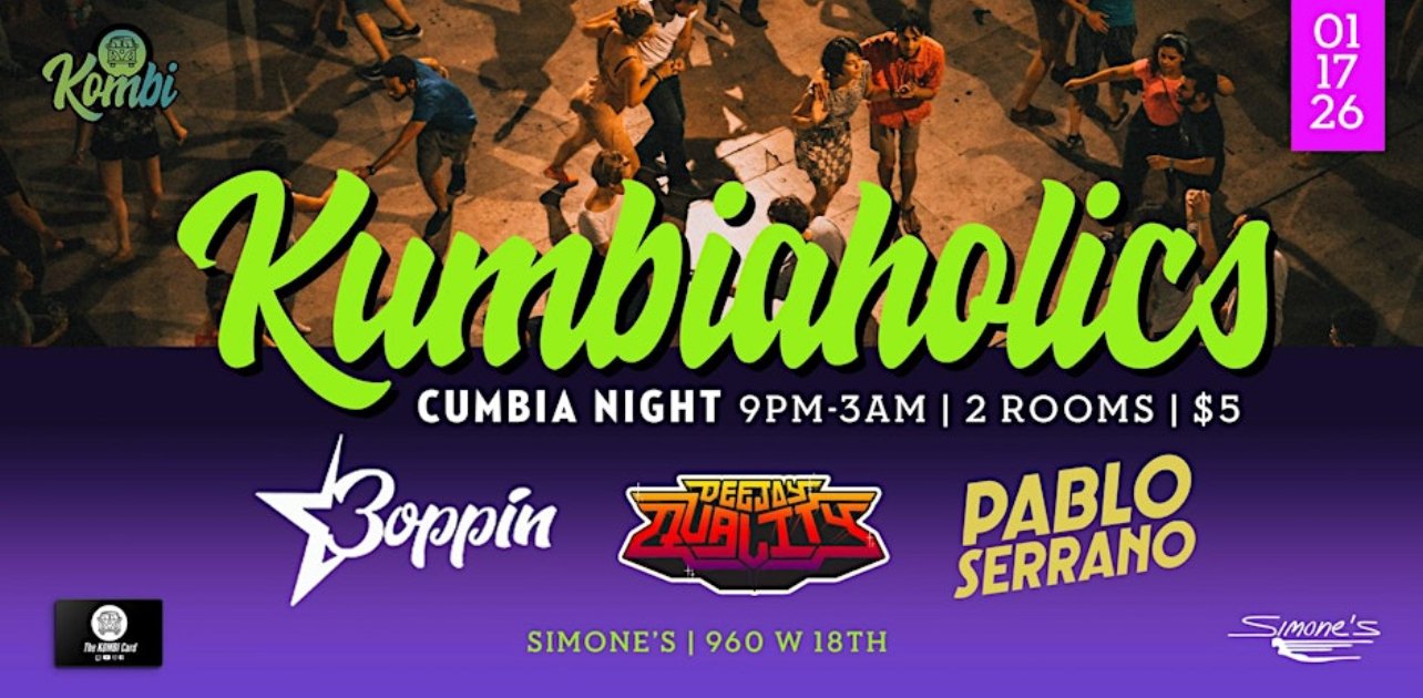 Kumbiaholics: Cumbia, Boogaloo, and Latin Beats Dance Party!