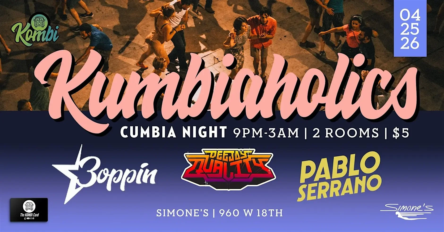 Kumbiaholics: Cumbia, Boogaloo, and Latin Beats Dance Party!