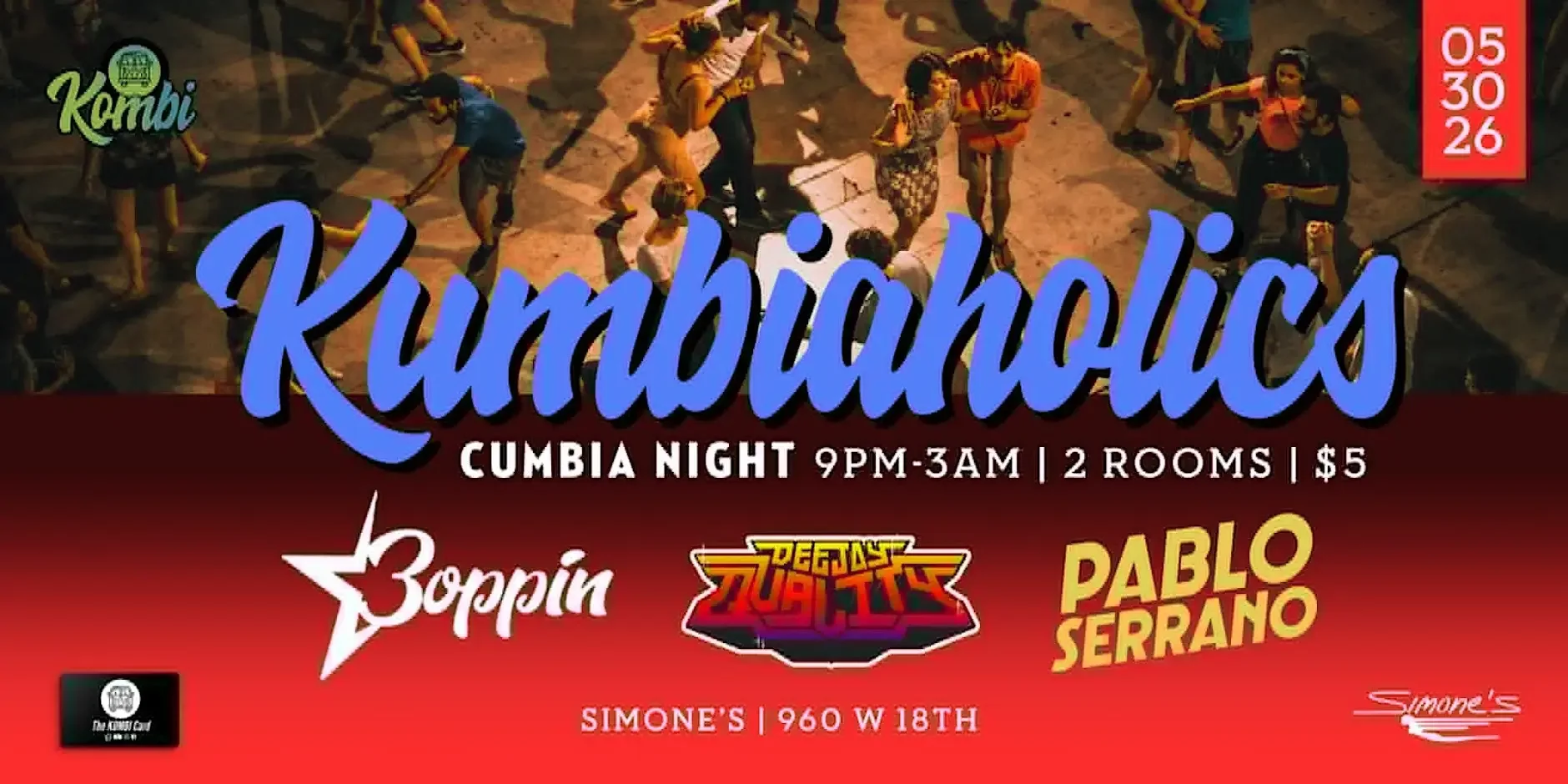Kumbiaholics: Cumbia, Boogaloo, and Latin Beats Dance Party!
