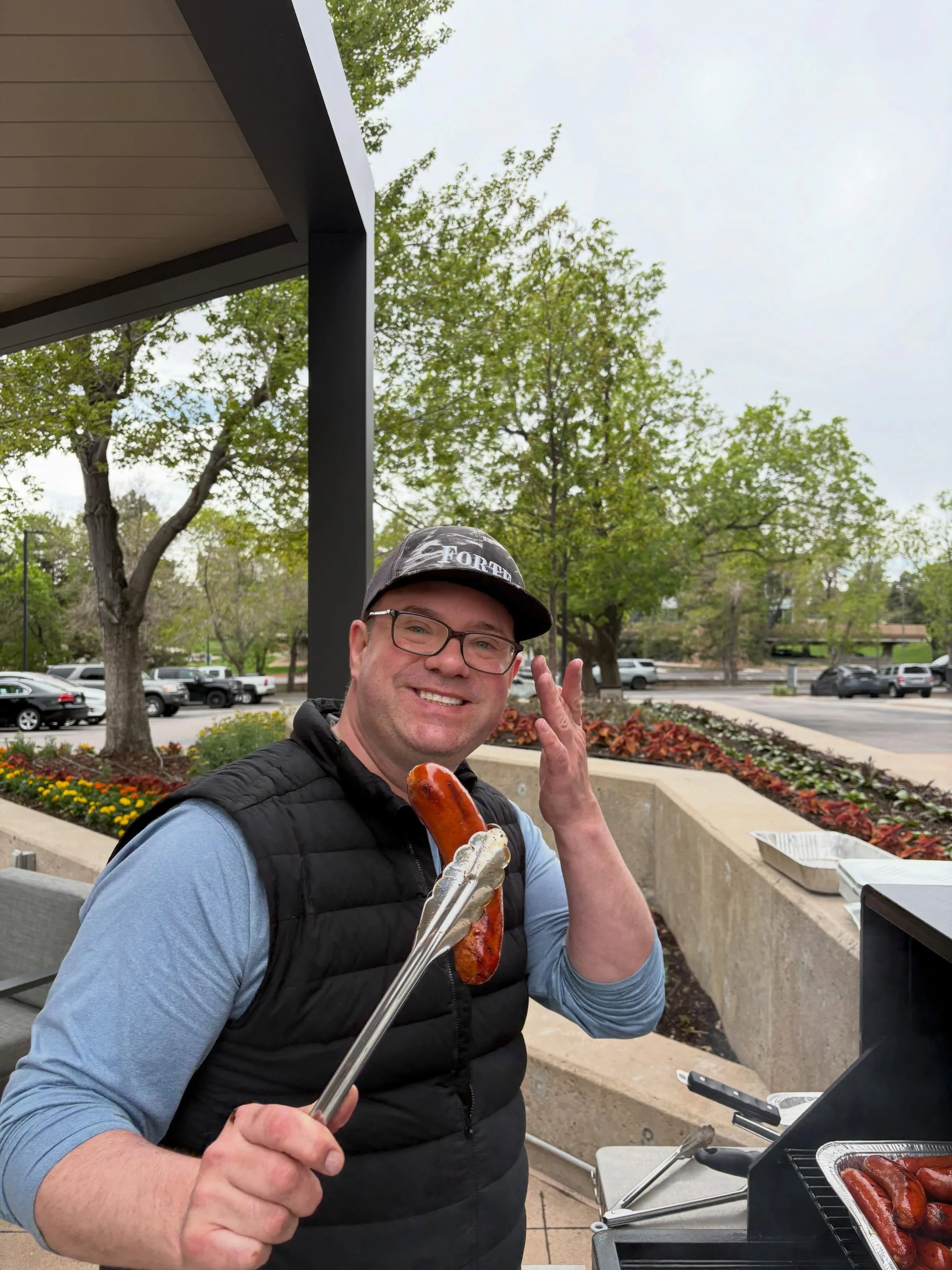 Shoutout to leadership that understands company culture is built outside the office, too. Forte Colorado&rsquo;s owner @jonathan_forte_wine creates moments like this, BBQing it up our Quadrant DTC @forte_dtc location. Forte is the place to step away 