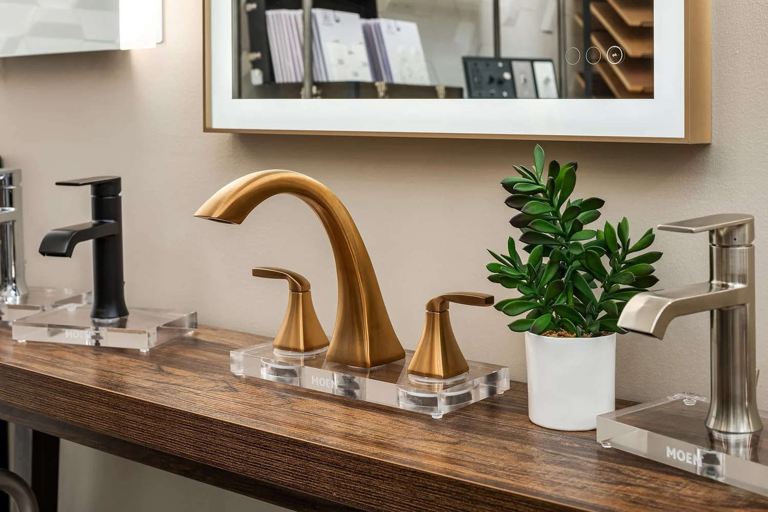 Bathroom fixture selections