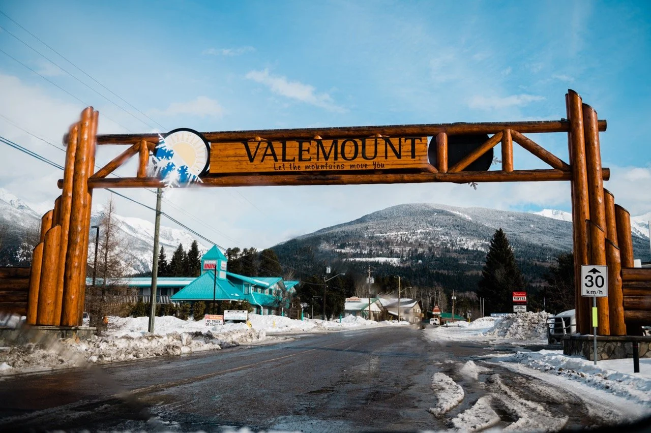 Valemount, British Columbia in winter