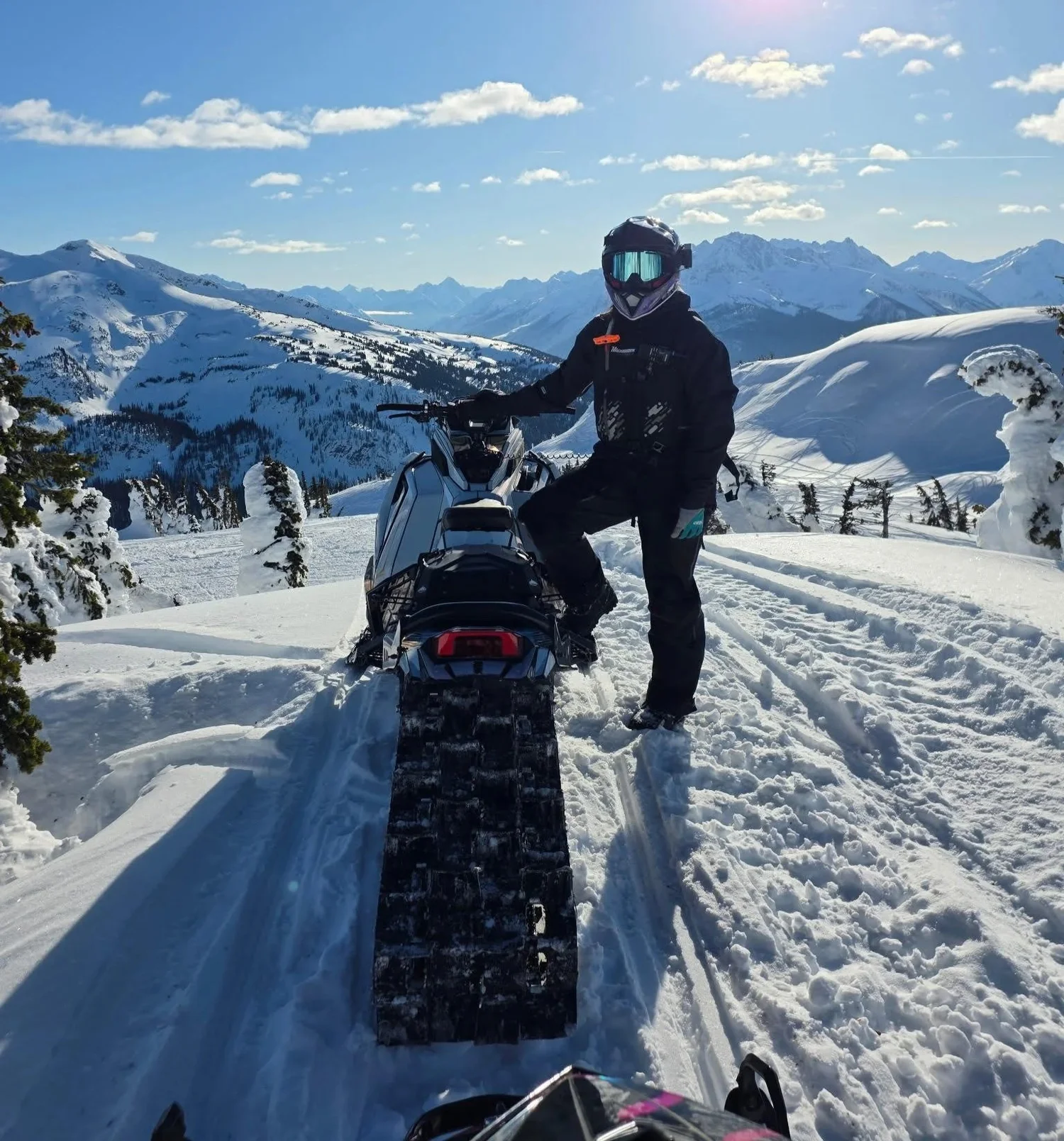 Snowmobiling in Golden, British Columbia