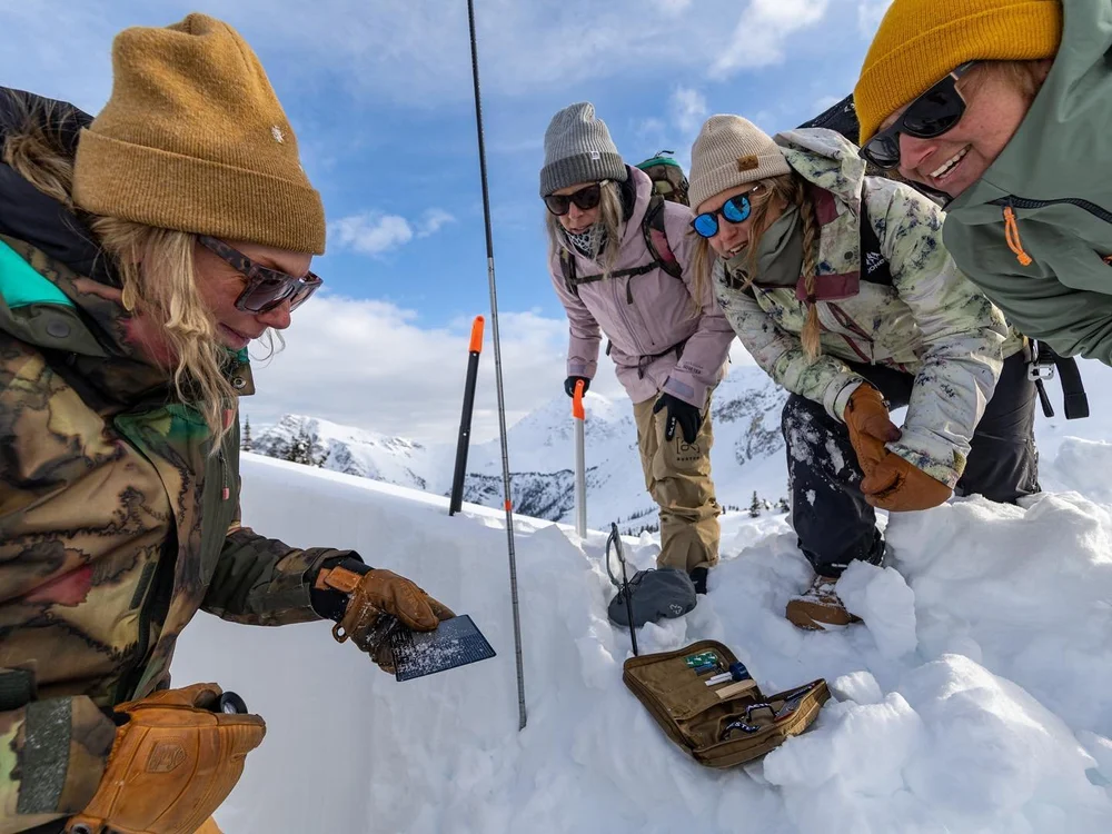 Snowmobile avalanche training in British Columbia