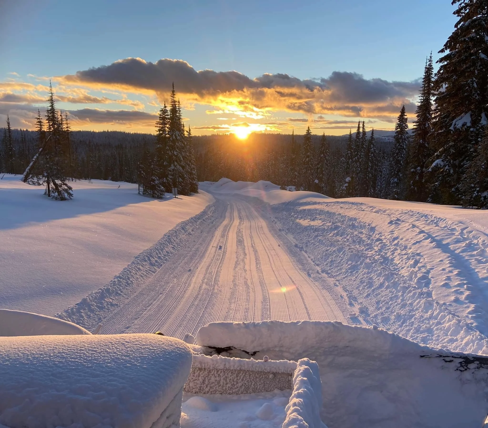 Snowmobiling in Fernie, British Columbia
