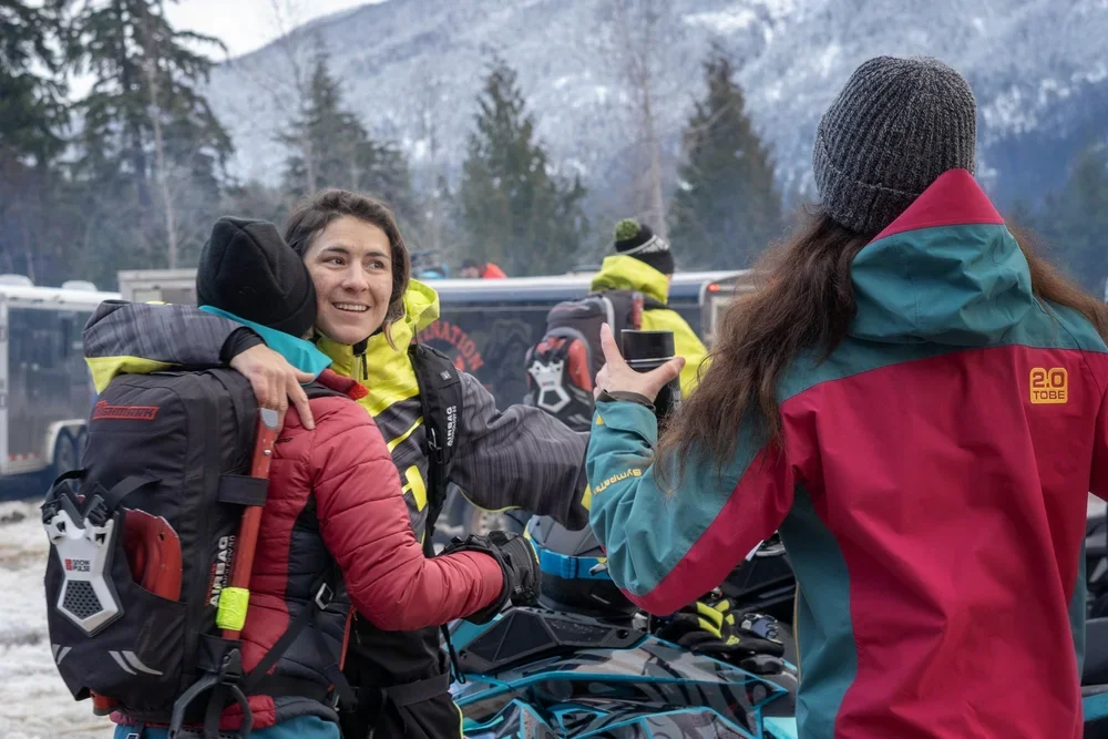 Women's snowmobiling in British Columbia