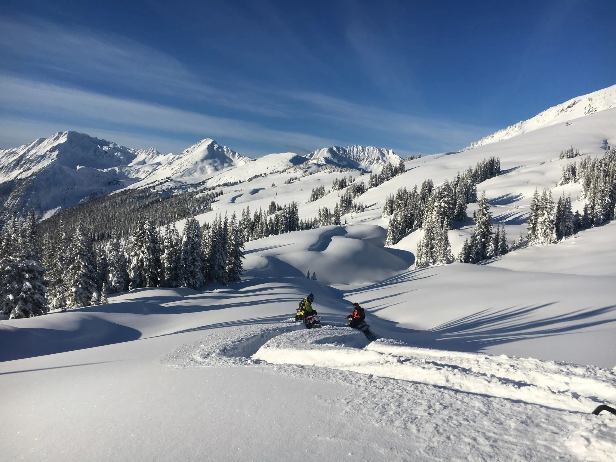 Snowmobiling in Valemount, British Columbia