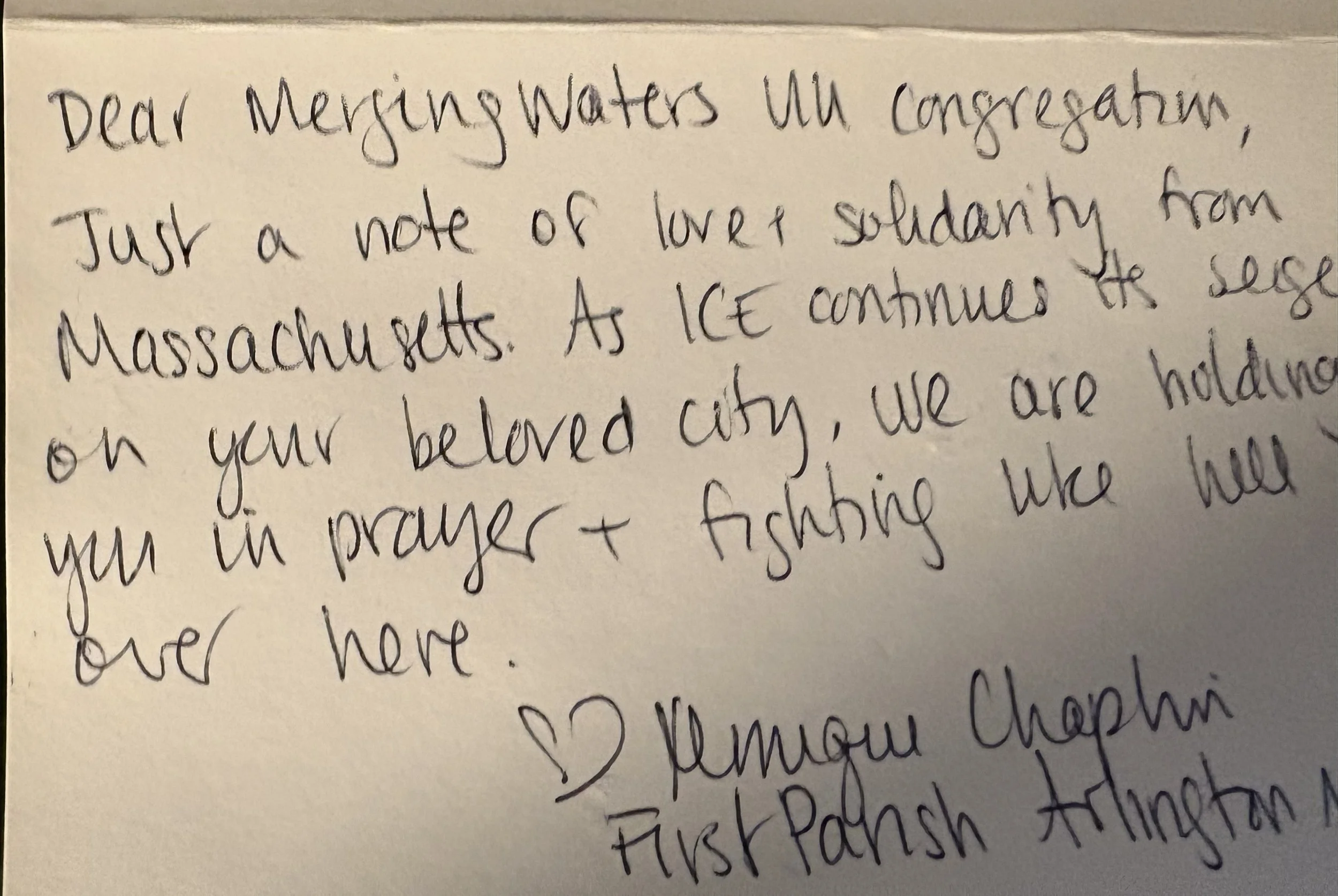 First Parish UU, Arlington, Mass.