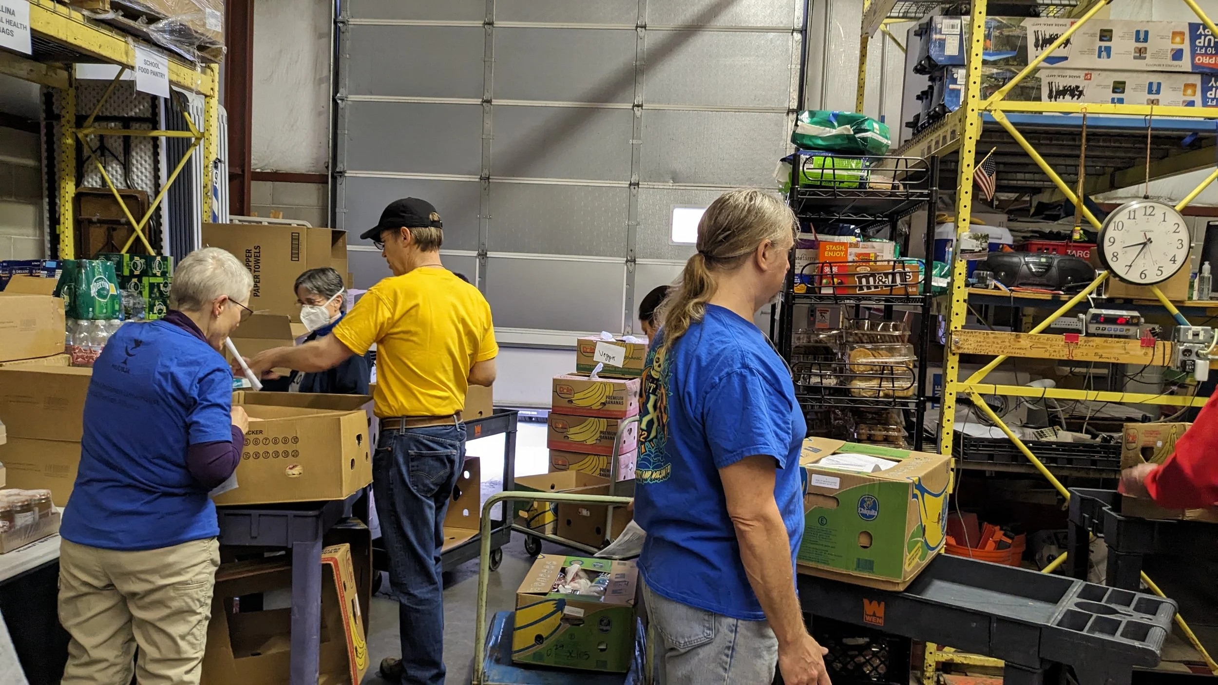 MSUS volunteers packed over 4000 pounds of food at Southern Anoka Community Assistance (SACA) Food Shelf.
