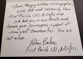 First Parish UU, Arlington, Mass.