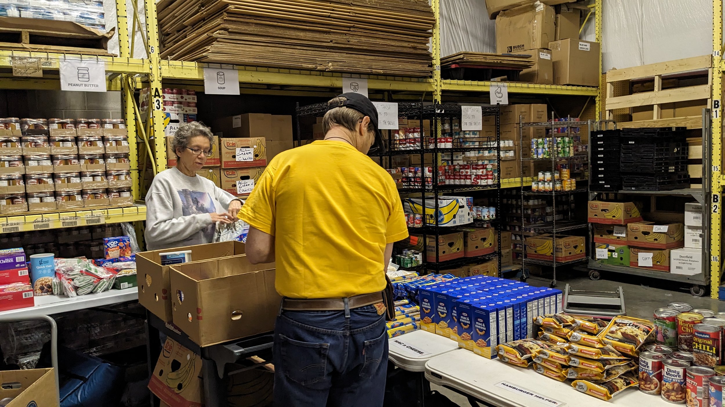 MSUS volunteers packed over 4000 pounds of food at Southern Anoka Community Assistance (SACA) Food Shelf.