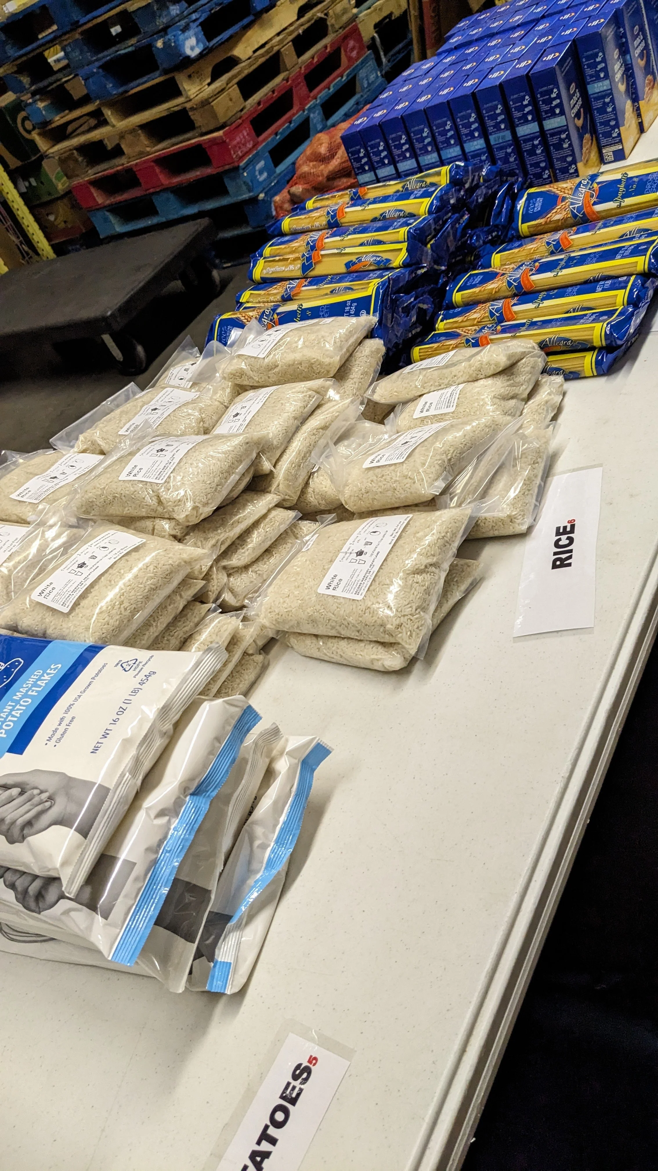 MSUS volunteers packed over 4000 pounds of food at Southern Anoka Community Assistance (SACA) Food Shelf.