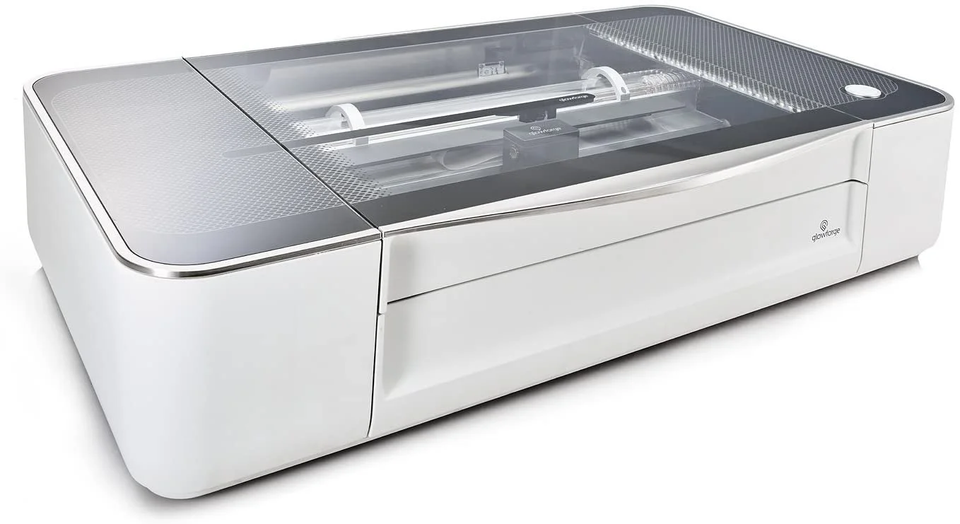 Glowforge Laser Cutter
https://amzn.to/2SUXPAm on amazon or through Glowforge for $500 off a Pro, $250 off a Plus, or $100 off a Basic