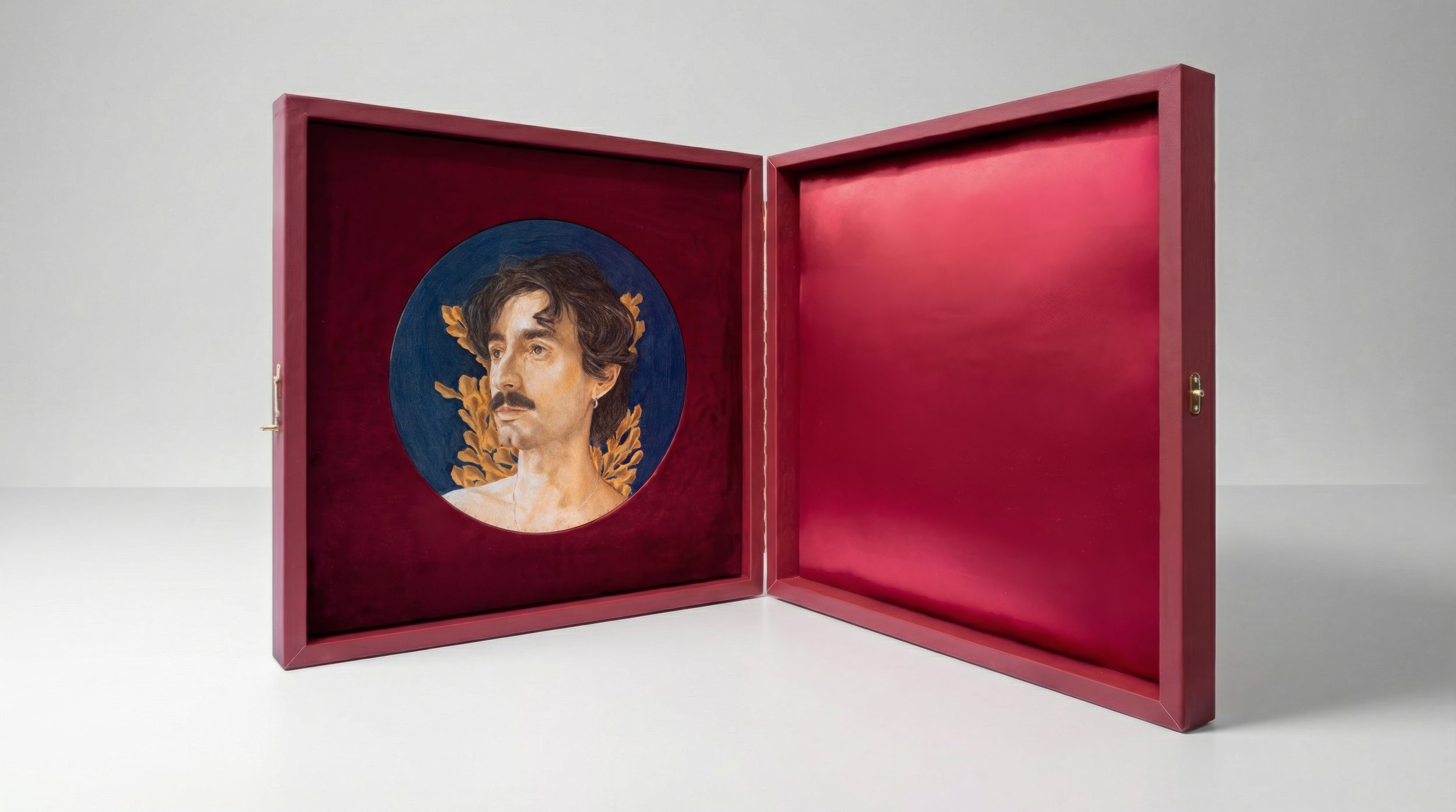 Acrylic & Color Pencil on wood - Wood and Textile 75 x 75 x 14 cm - 2026