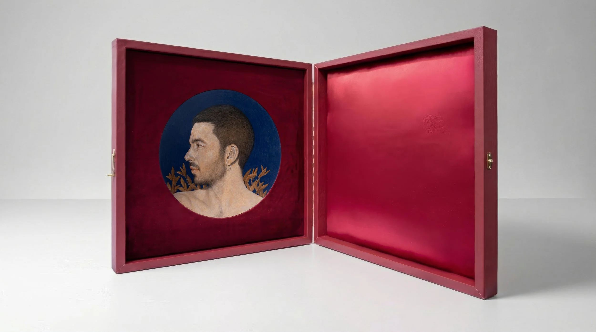 Acrylic & Color Pencil on wood - Wood and Textile 75 x 75 x 14 cm - 2026
