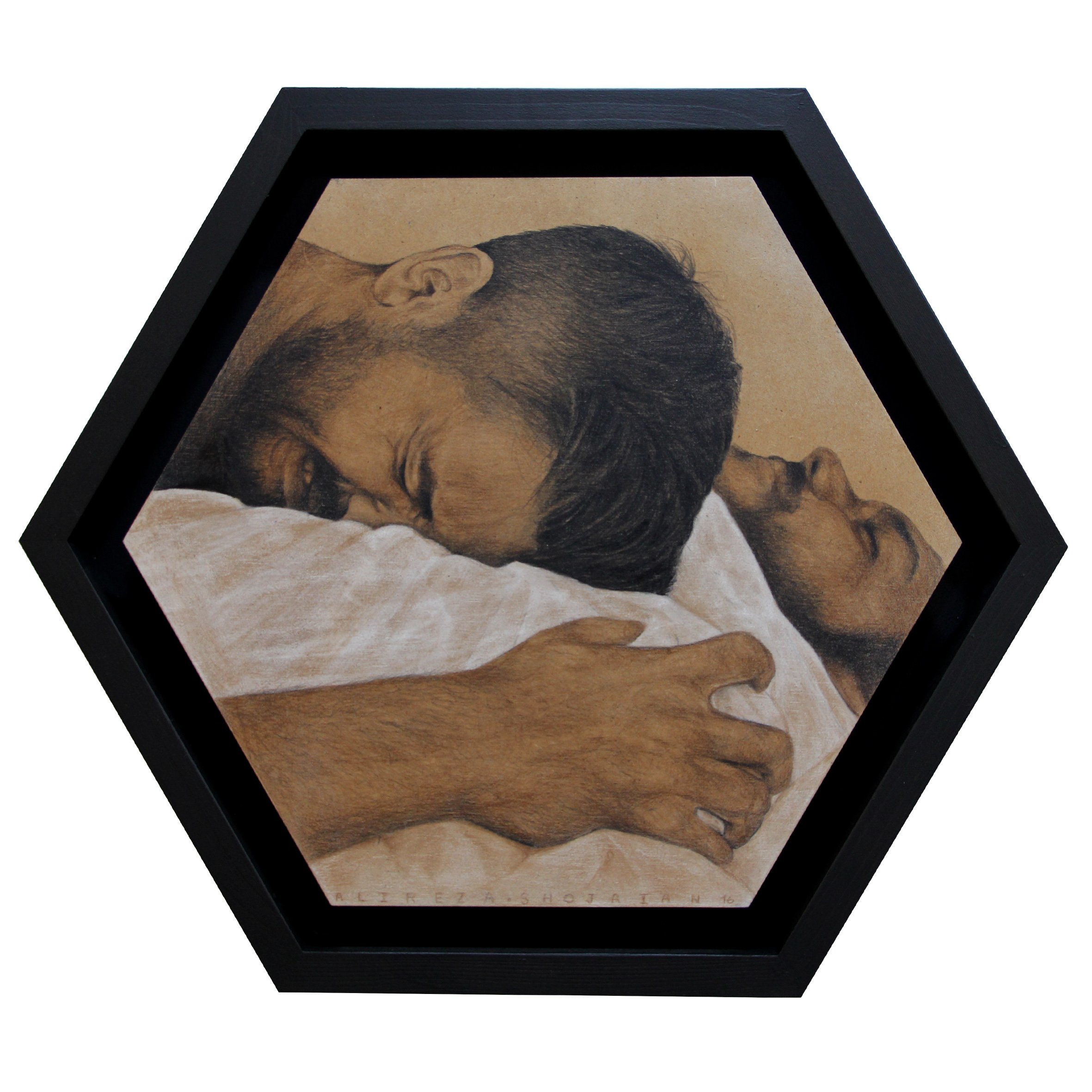 Acrylic and Color Pencil on Wood 35 x 40cm