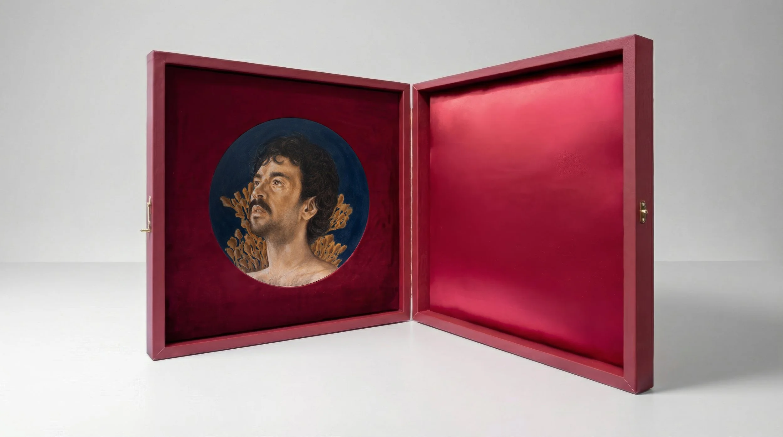 Acrylic & Color Pencil on wood - Wood and Textile 75 x 75 x 14 cm - 2026
