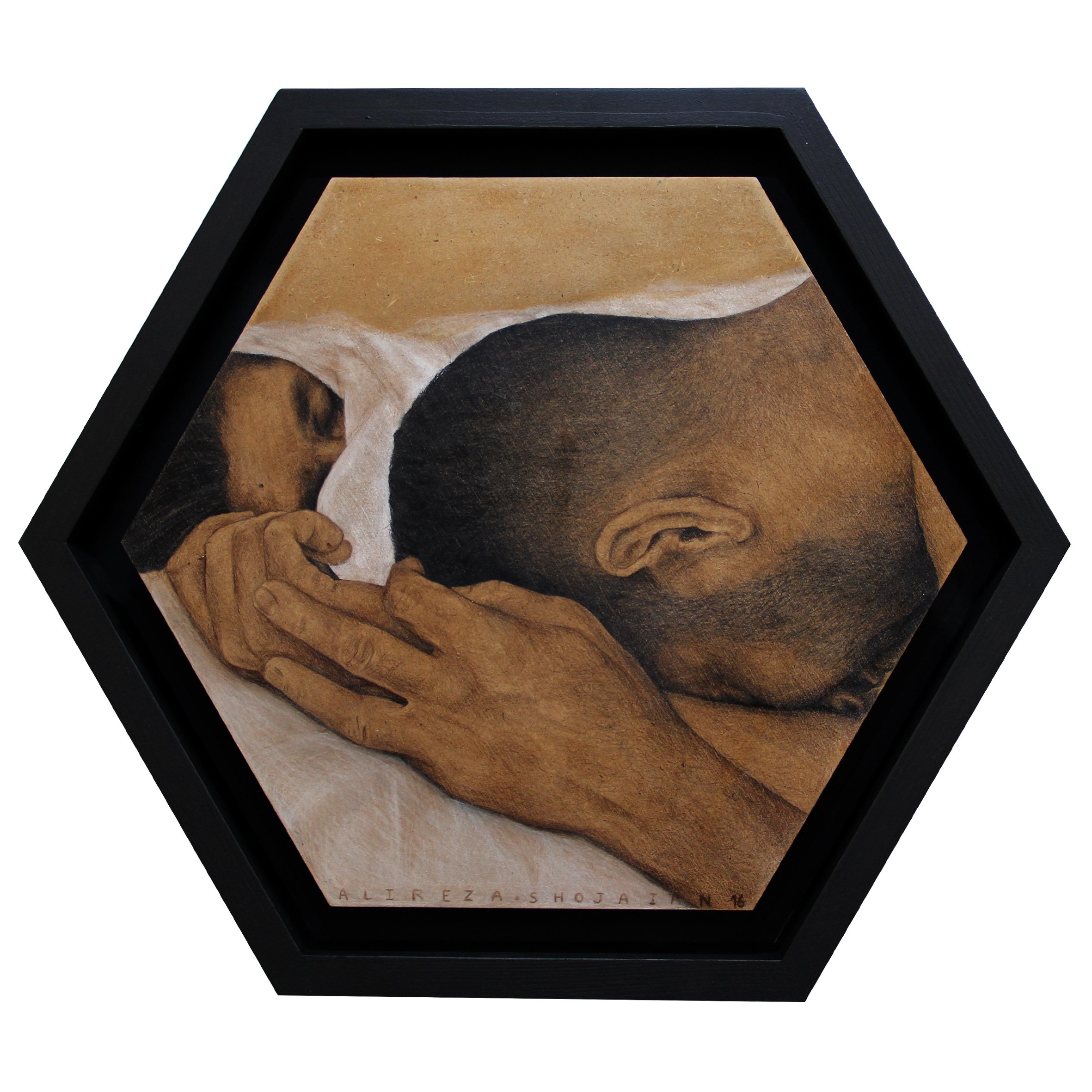 Acrylic and Color Pencil on Wood 35 x 40cm