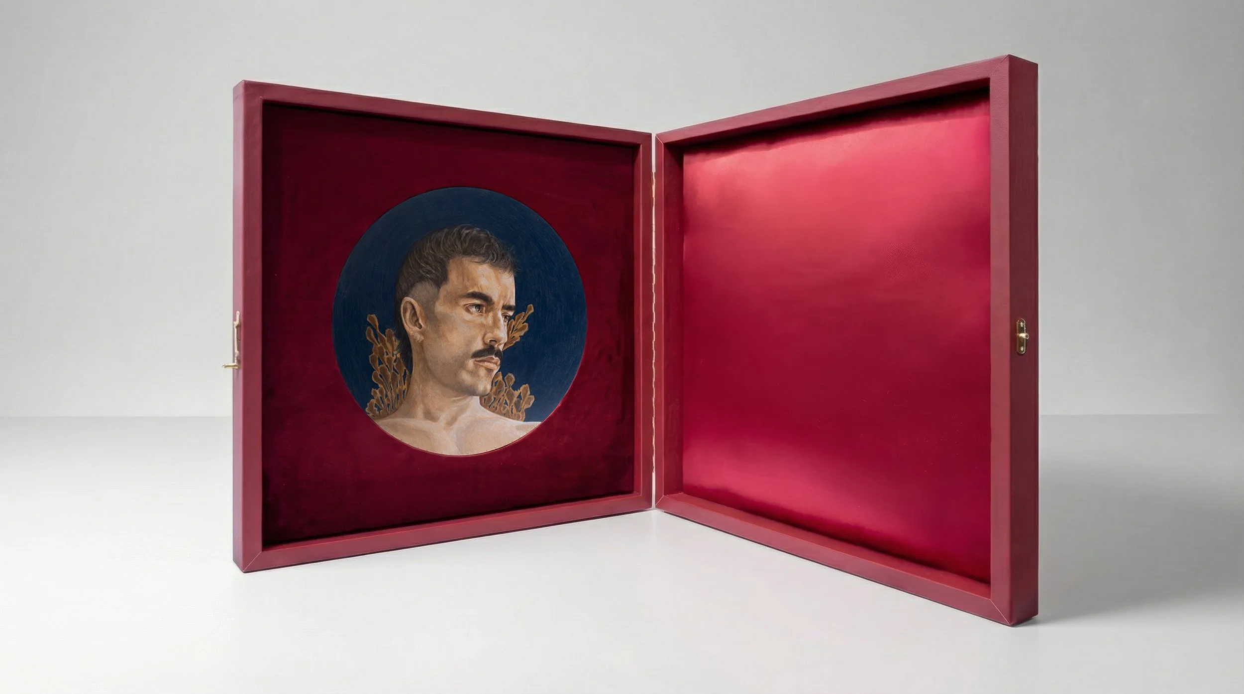 Acrylic & Color Pencil on wood - Wood and Textile 75 x 75 x 14 cm - 2026