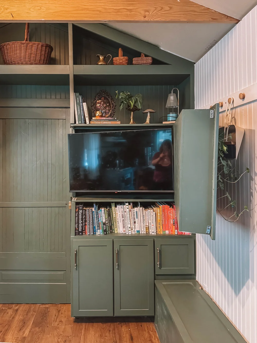 Hey Wanderer Hidden TV in Bookshelf IMG_2141.jpeg