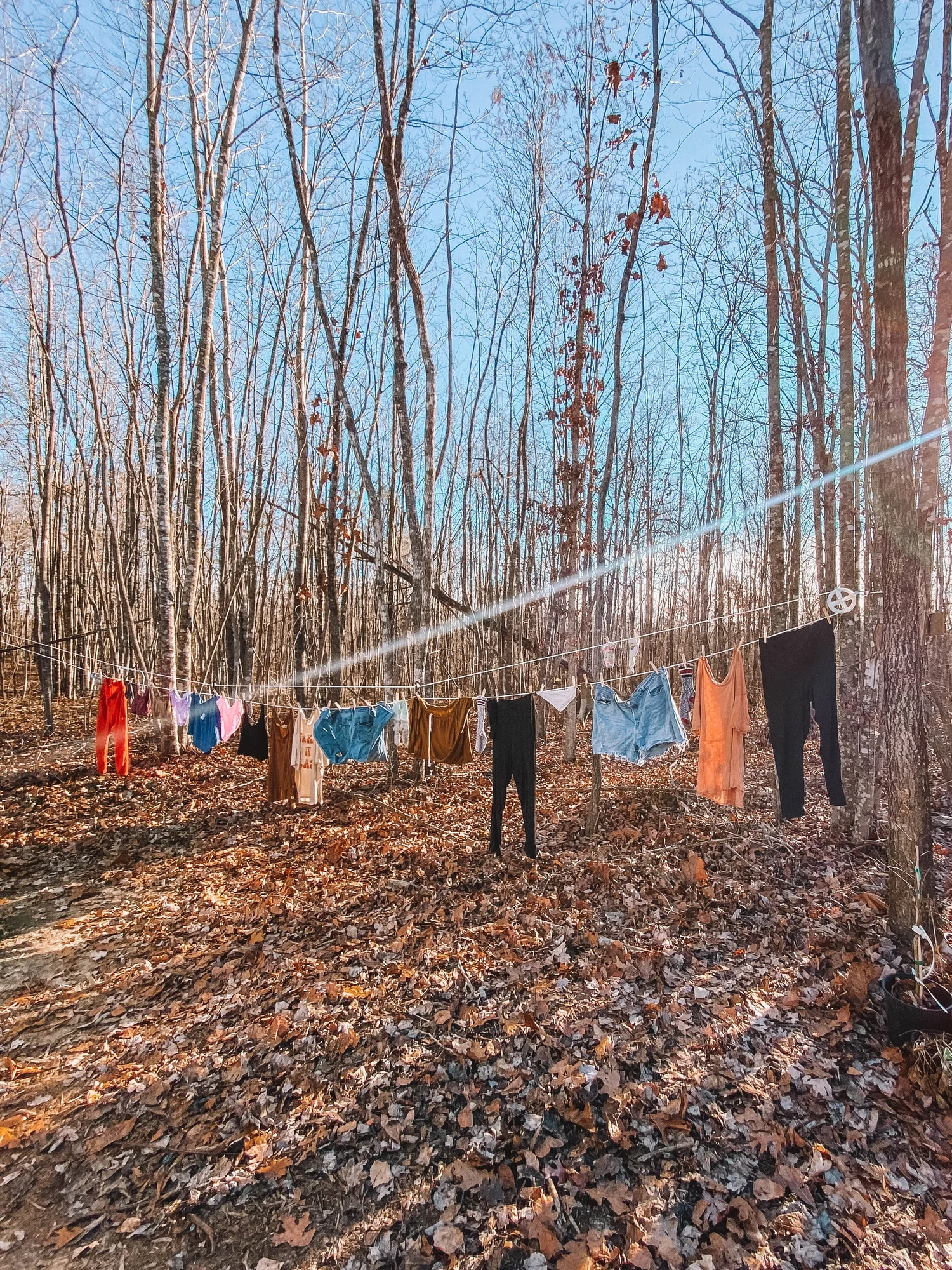 How To Set Up A Clothesline — The Off Grid Homesteader
