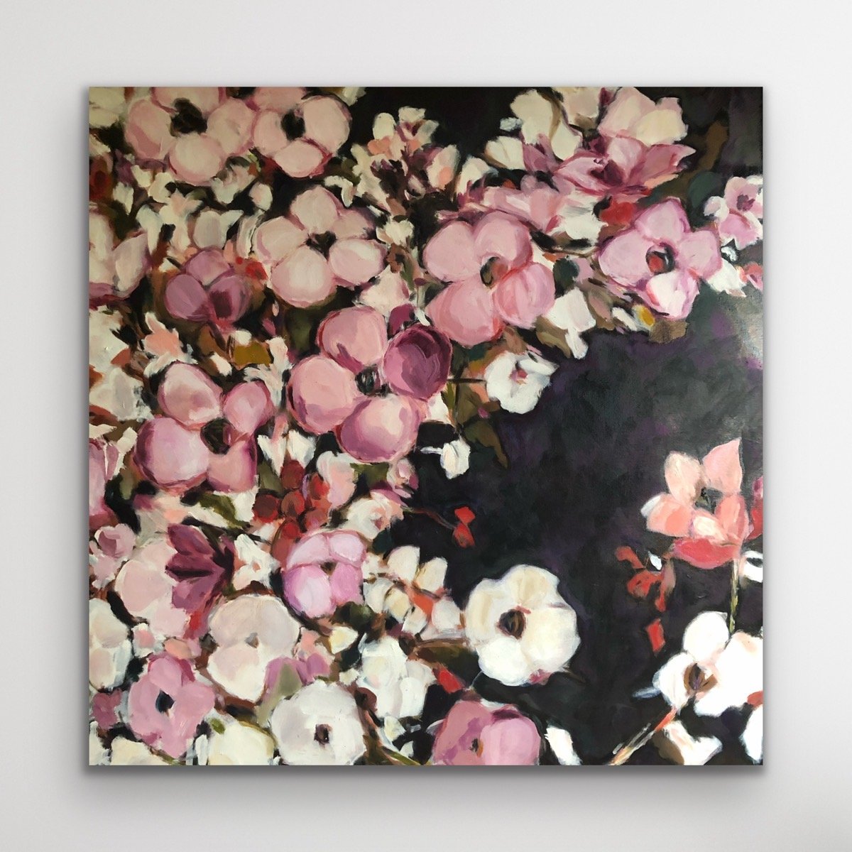 All the Pretty Flowers, 100 x 100cm