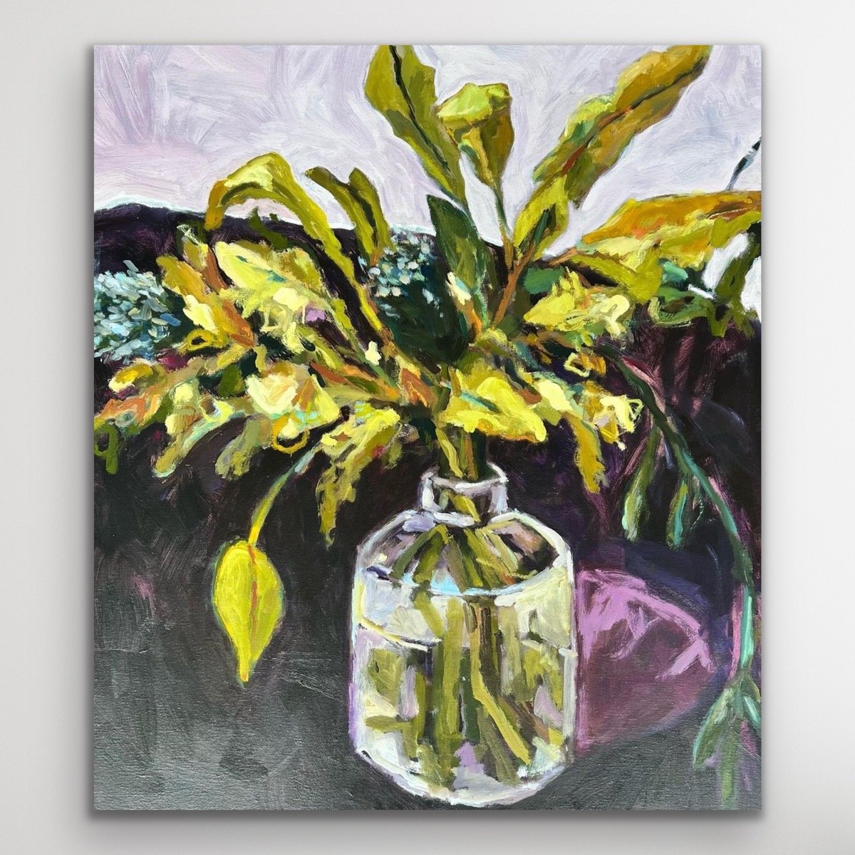 Beach Banksia and Vase, 90 x 100cm
