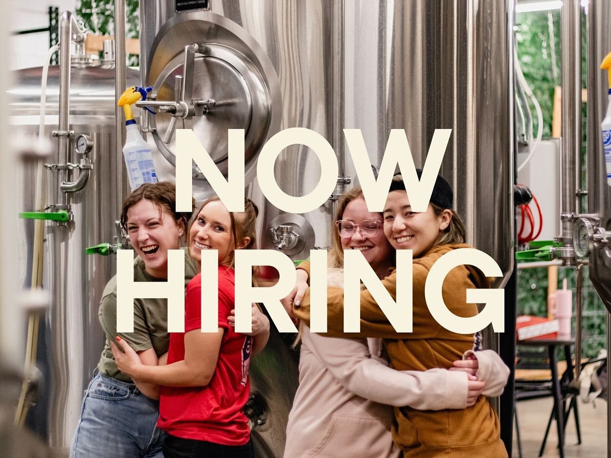We&rsquo;re hiring! Have you ever thought about joining our crew behind the bar? We are looking for hardworking, positive, friendly and outgoing people (21+) who enjoy a fast paced, team-oriented environment. Weekend availability is a must. Beer and/