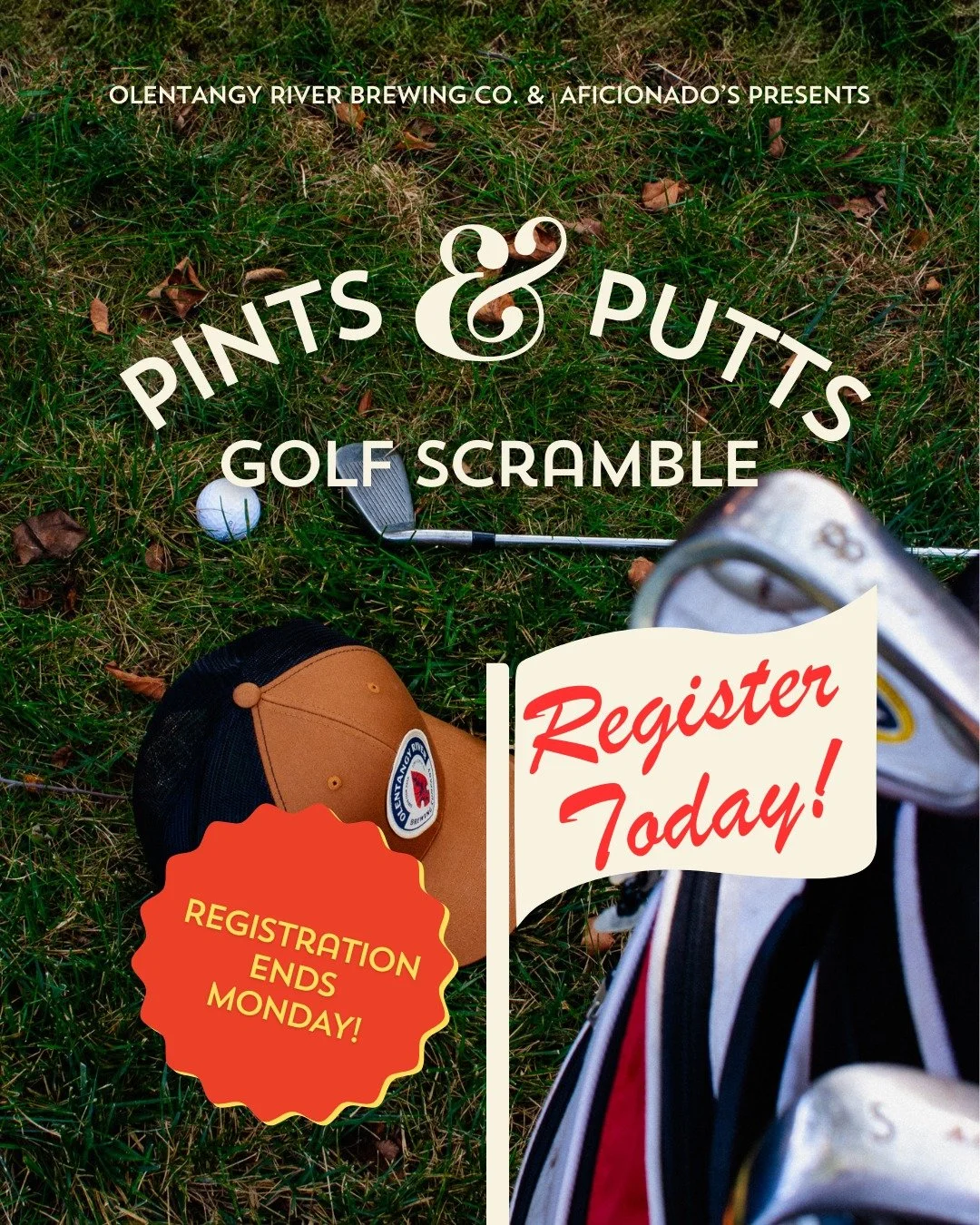 🚨🚨Last Call for Golf Scramble Registrations!🚨🚨

Last day of registration for our charity golf scramble is coming up, so get those teams together by the end of the day on Monday! Grab some friends or make some new ones at the course, and play a ro