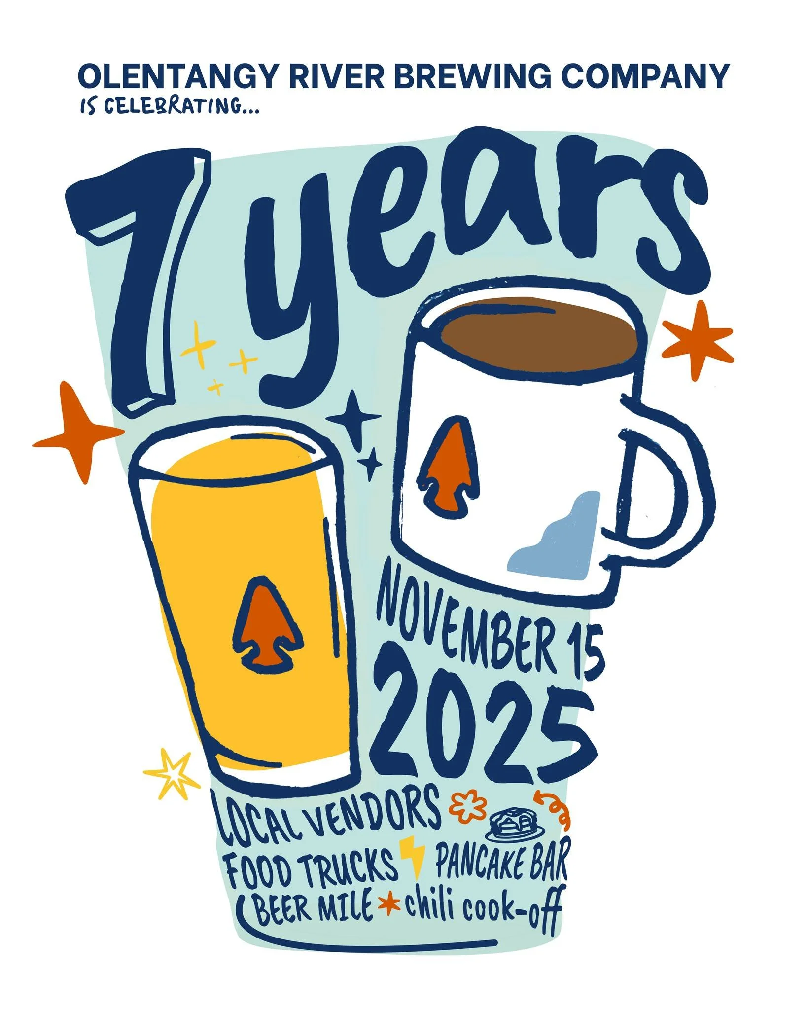 Schedule Details:

9am: Free pancakes until we run out! Our way of saying thank you for supporting our business! 

9am-12p: @goatlocalohio  Pop-Up! A wonderful, unique shop that we have been honored to collaborate with this year! 

1p: BEER MILE! An 