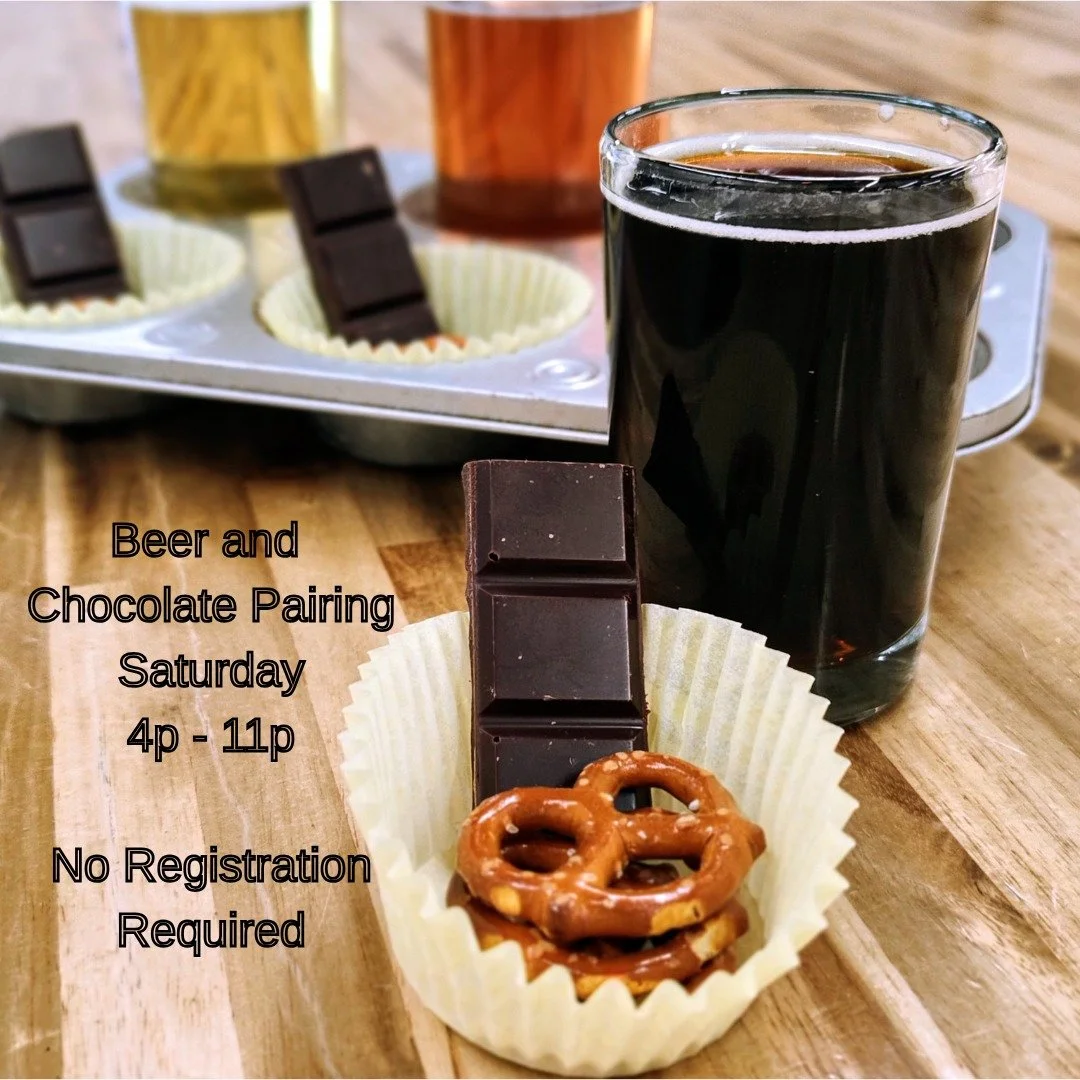 For our Anniversary this weekend, we are running out a Beer and Chocolate Pairing from 4p-close!

With our friends at @darbycreekchocolateroasters we put in a hard days work of eating and drinking to curate this self-guided tasting. Come in any time 