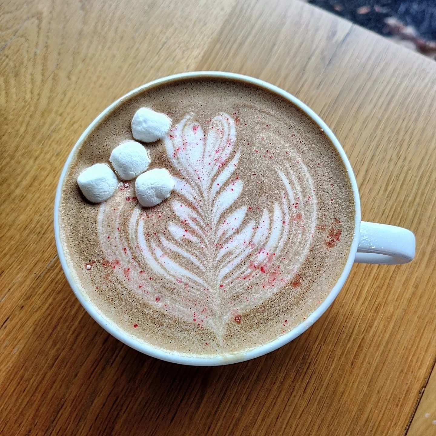 It's time to get into the season as Winter Coffees drop today! ❄️☃️❄️

Peppermint Mocha - A classic for a reason. Rich dark chocolate with natural peppermint flavor, a peppermint candy dust, and some marshmallow snowballs to keep people away while yo