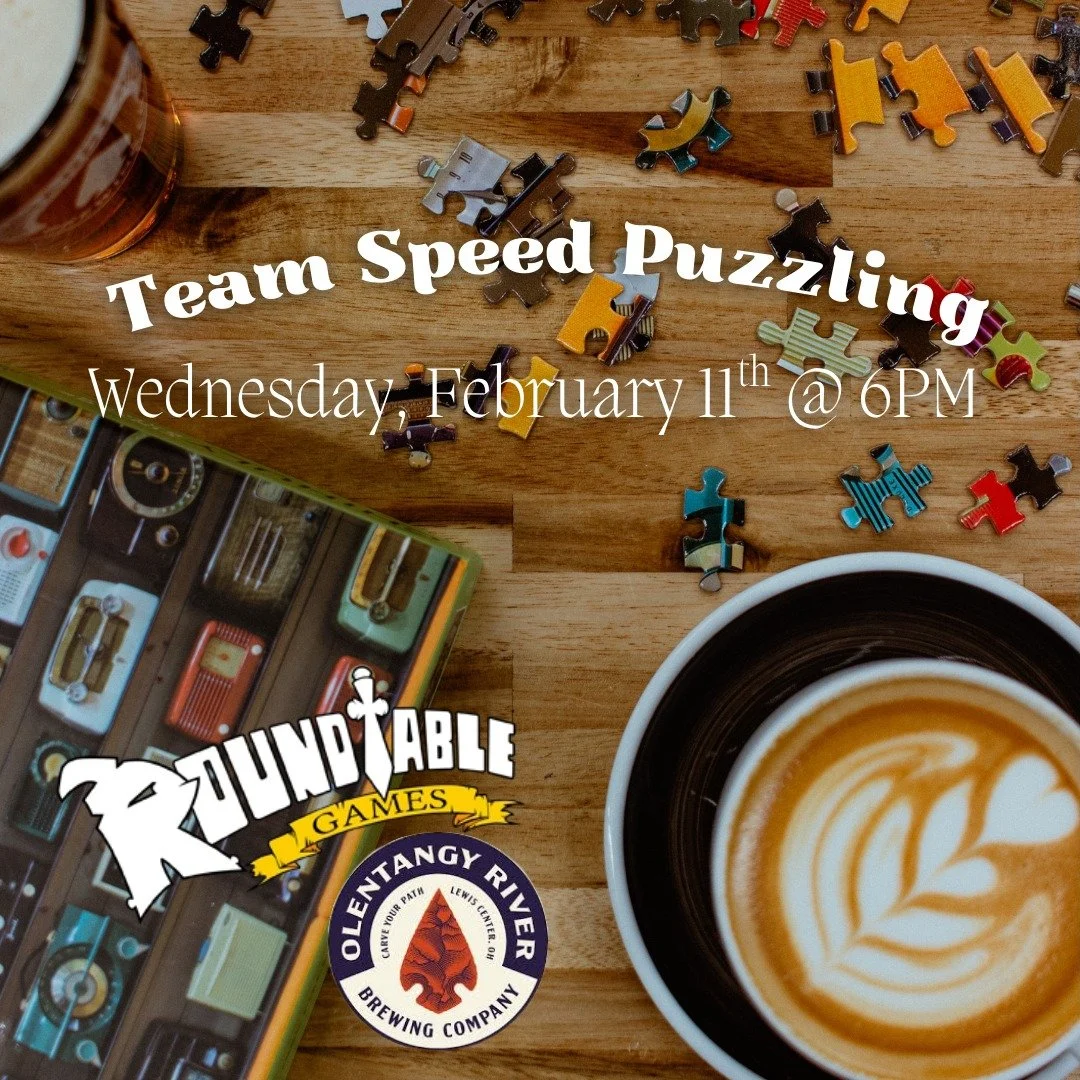 Join us for another night of speed puzzling! Grab your fastest team of 4, and come knock out a 500 piece puzzle while enjoying some drinks, and a fun, casual atmosphere. Raffle prizes will be awarded in addition to gifts for the winners! Registration