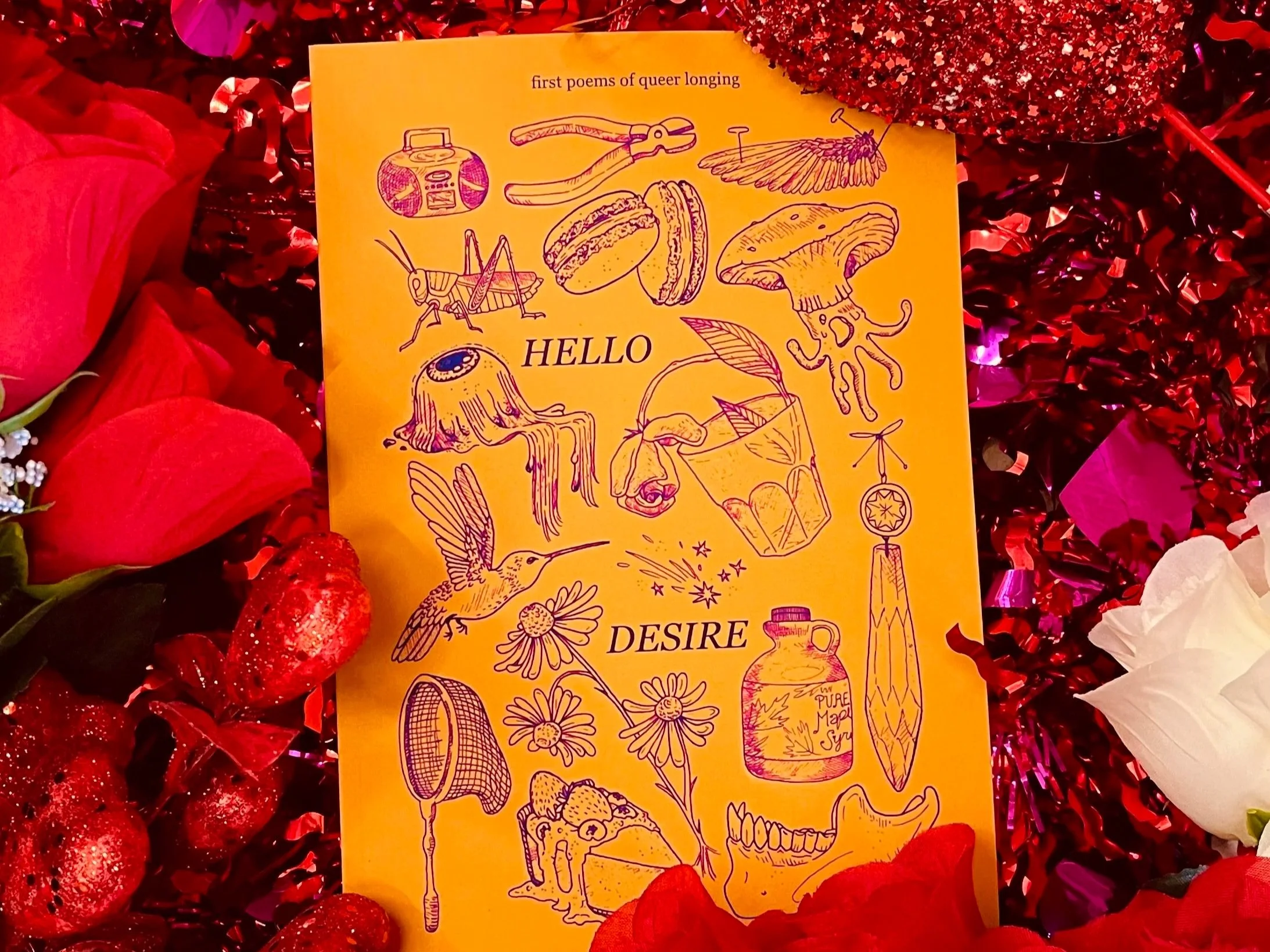 Hello Desire, an illustrated poetry chapbook