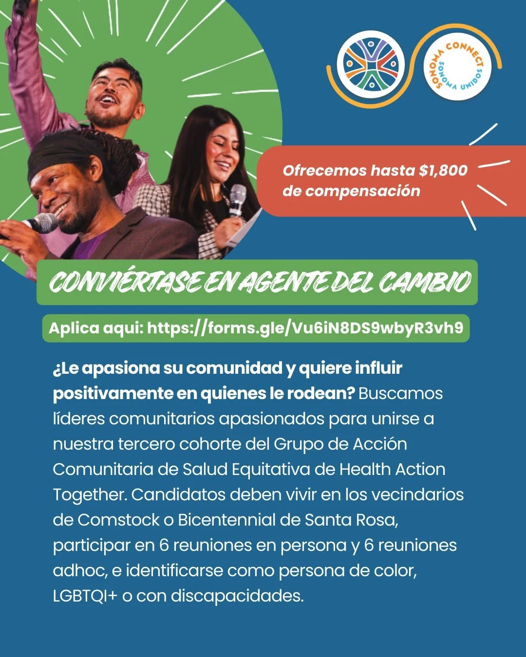 Want to make a difference in your community? This is your chance! Join our Community Action for Health Equity workgroup to help to co-create community space where we all belong and culturally responsive wellness services that serve everyone. Link in 