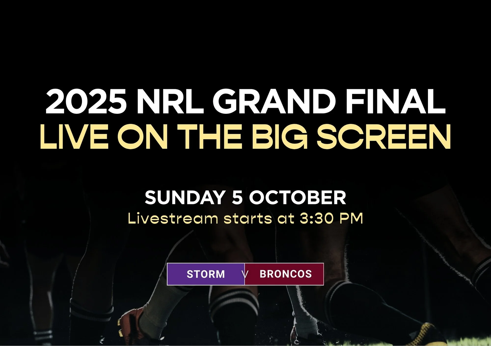 2025 NRL GRAND FINAL: STORM VS BRONCOS ON 5 OCTOBER