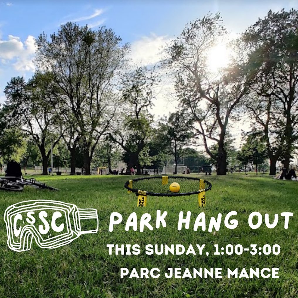 We decided to host a little park hang-out this weekend! Feel free to bring a picnic blanket, bring some games, or bring a friend 😁⚽️🤸&zwj;♂️ and yes, there will be spike ball! Come chill with us and de-stress from finals season!
 
We&rsquo;ll be at