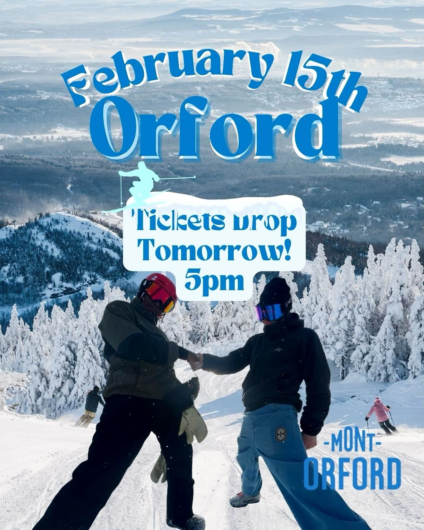 COMING UP FEBRUARY 15th&hellip; ORFORD DAY TRIP

Tickets drop Monday 9th at 5pm

We yearn for the slopes. Time to get back out there and back on the hill at Mont Orford. 🎿🎿🎿🎿🎿

Join us at this great hill where there&rsquo;s no lines and good run