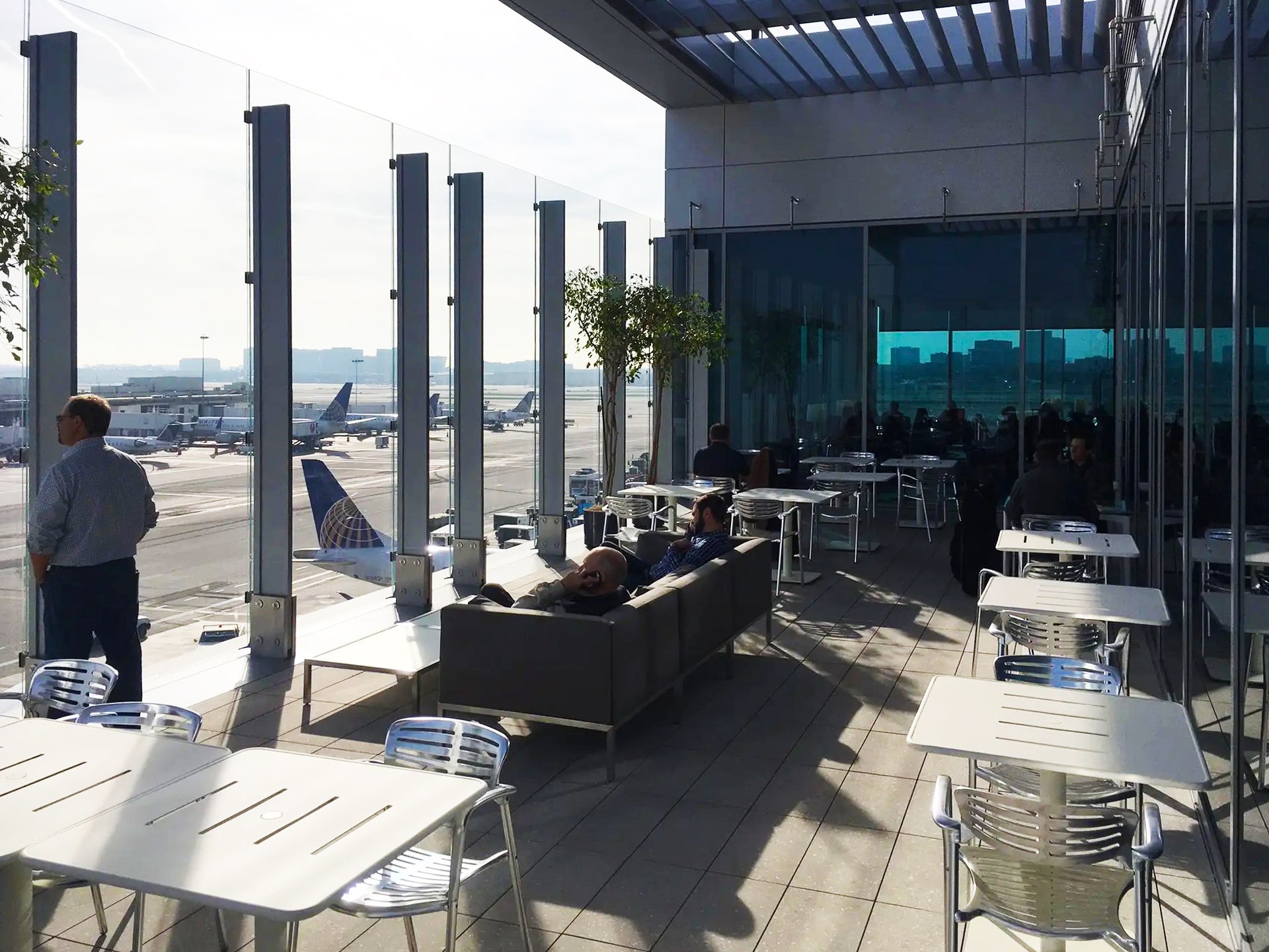 LAX Airport Security & United Lounge