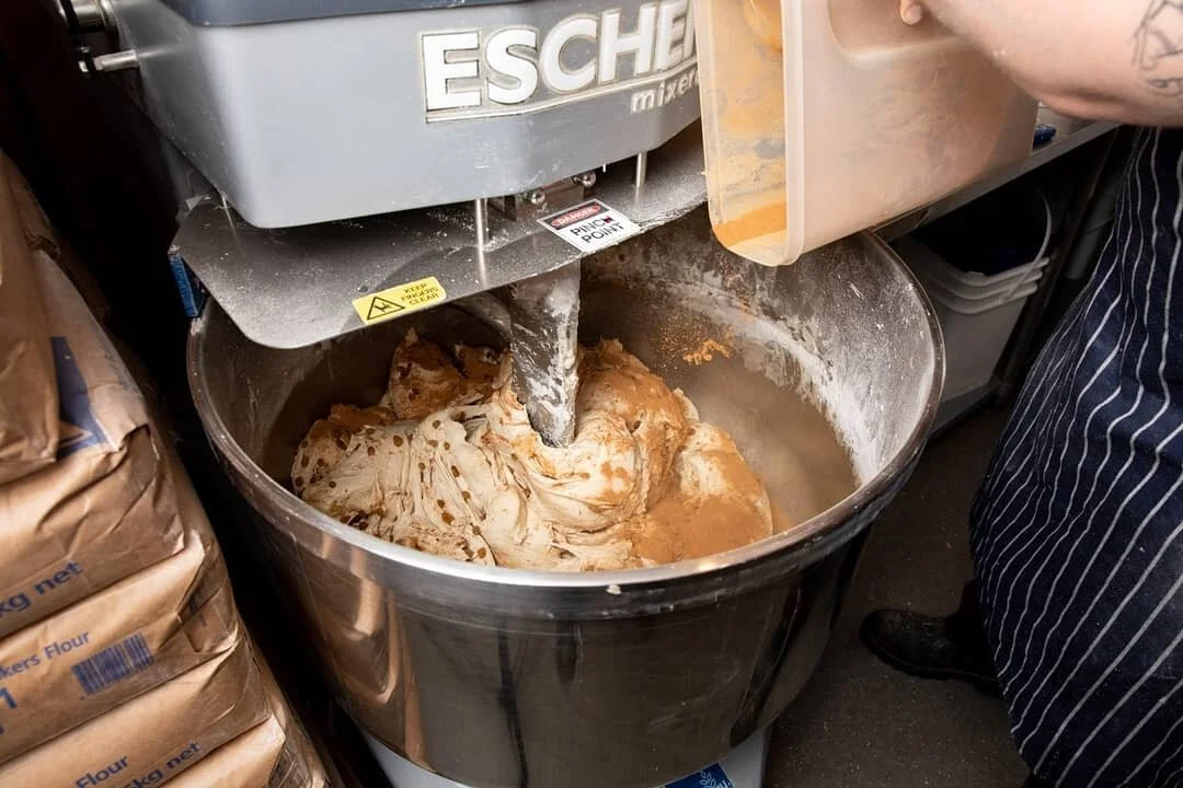We use the best quality ingredients to add flavour to our bagels - here is a batch of our cinnamon & raisin being mixed by one of our bakers.
.
What is your favourite bagel flavour to eat?