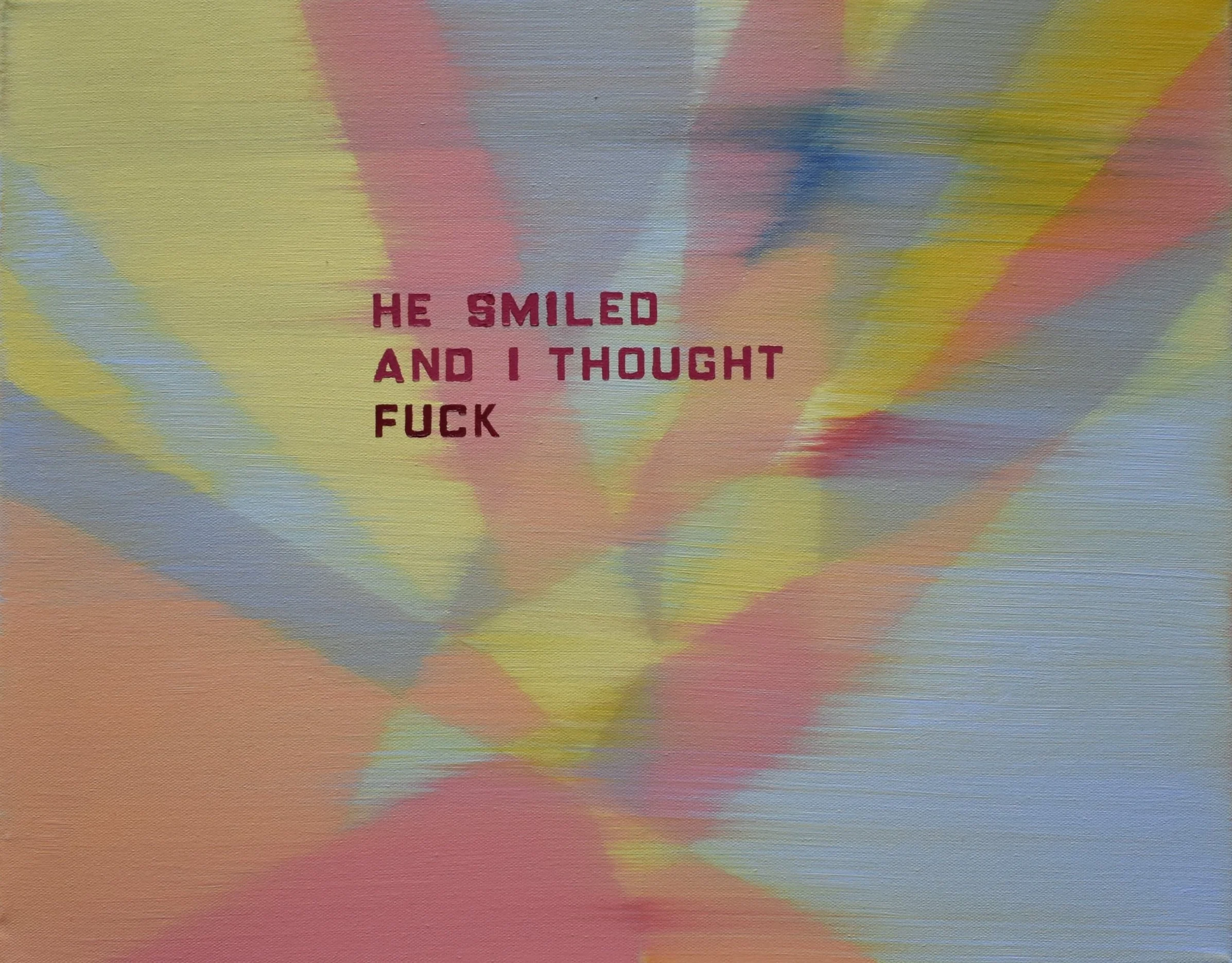 When I started keeping secrets, 2017
oil on canvas 
16" x 20"