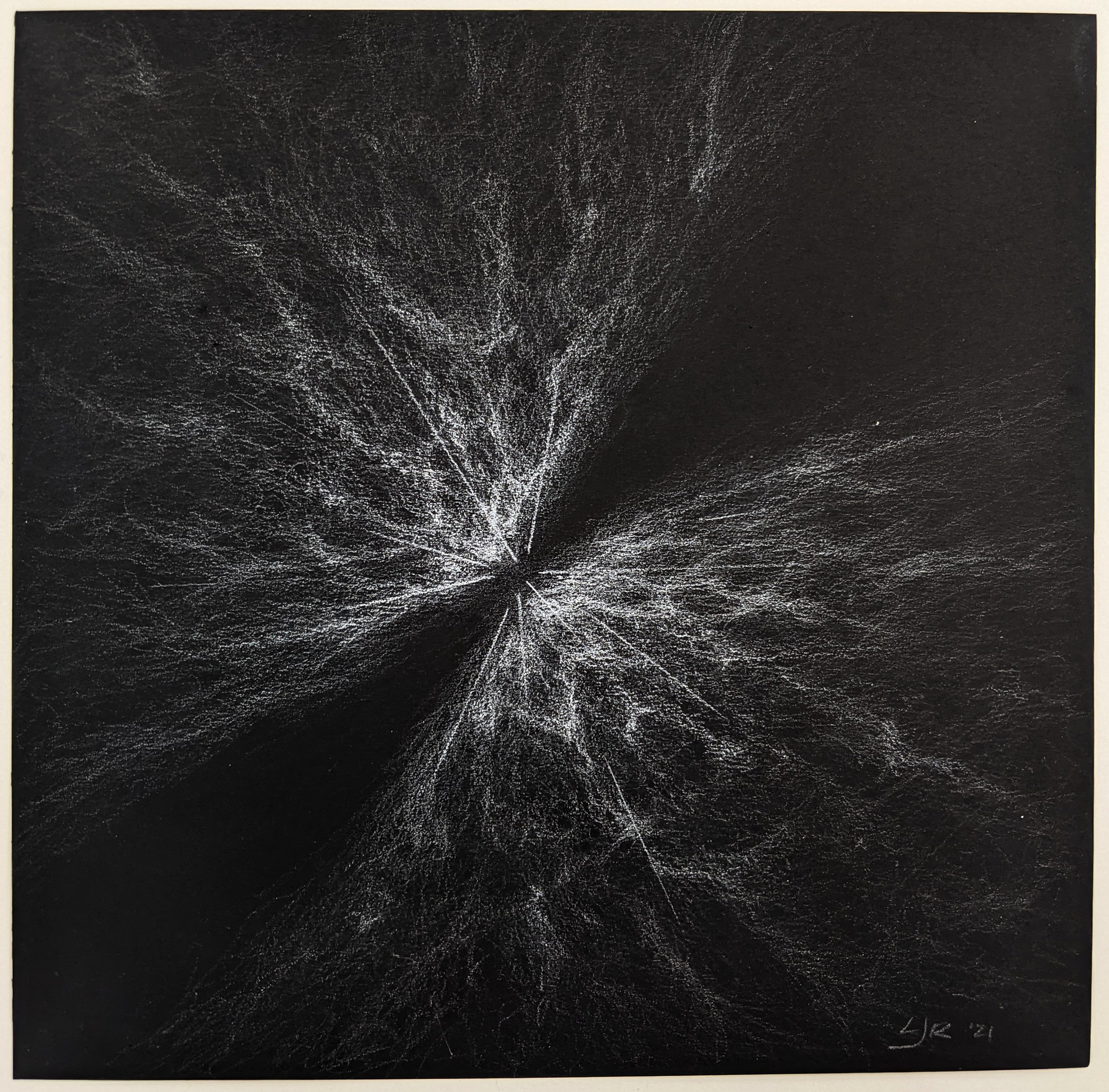 untitled, 2021
charcoal and burnishing pencil on paper
8" x 8"