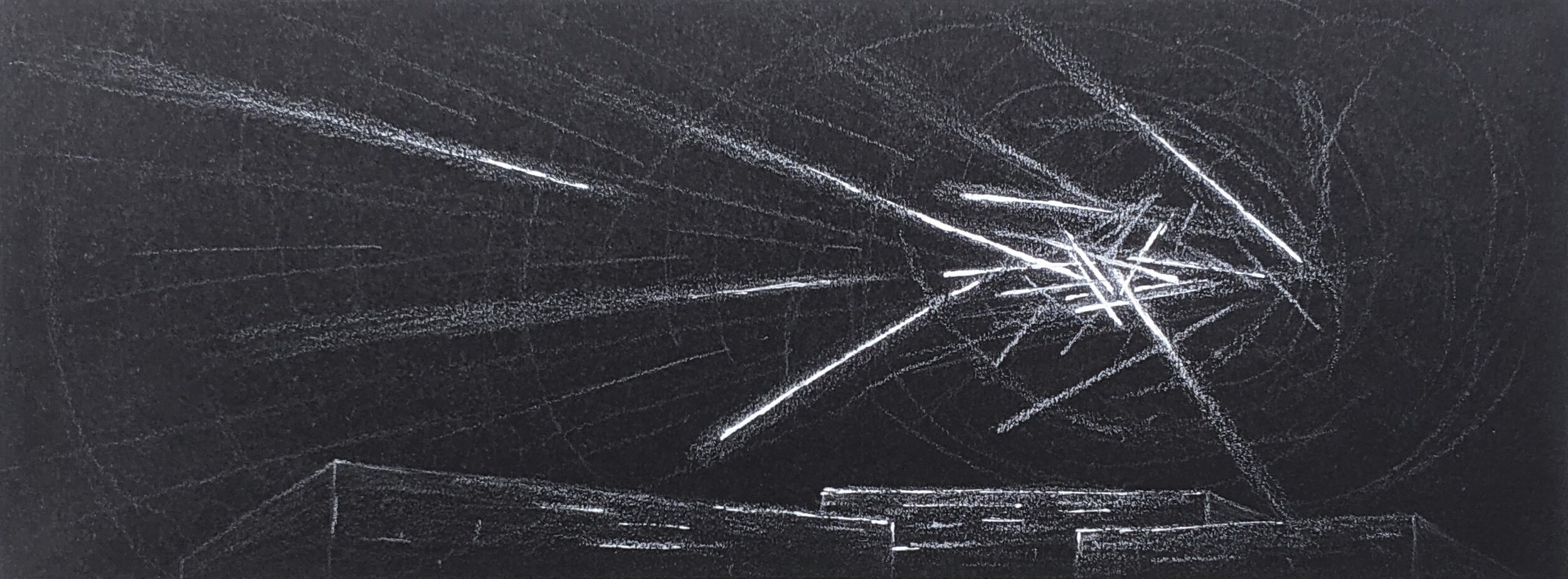 leaving, 2020
charcoal and ink on paper