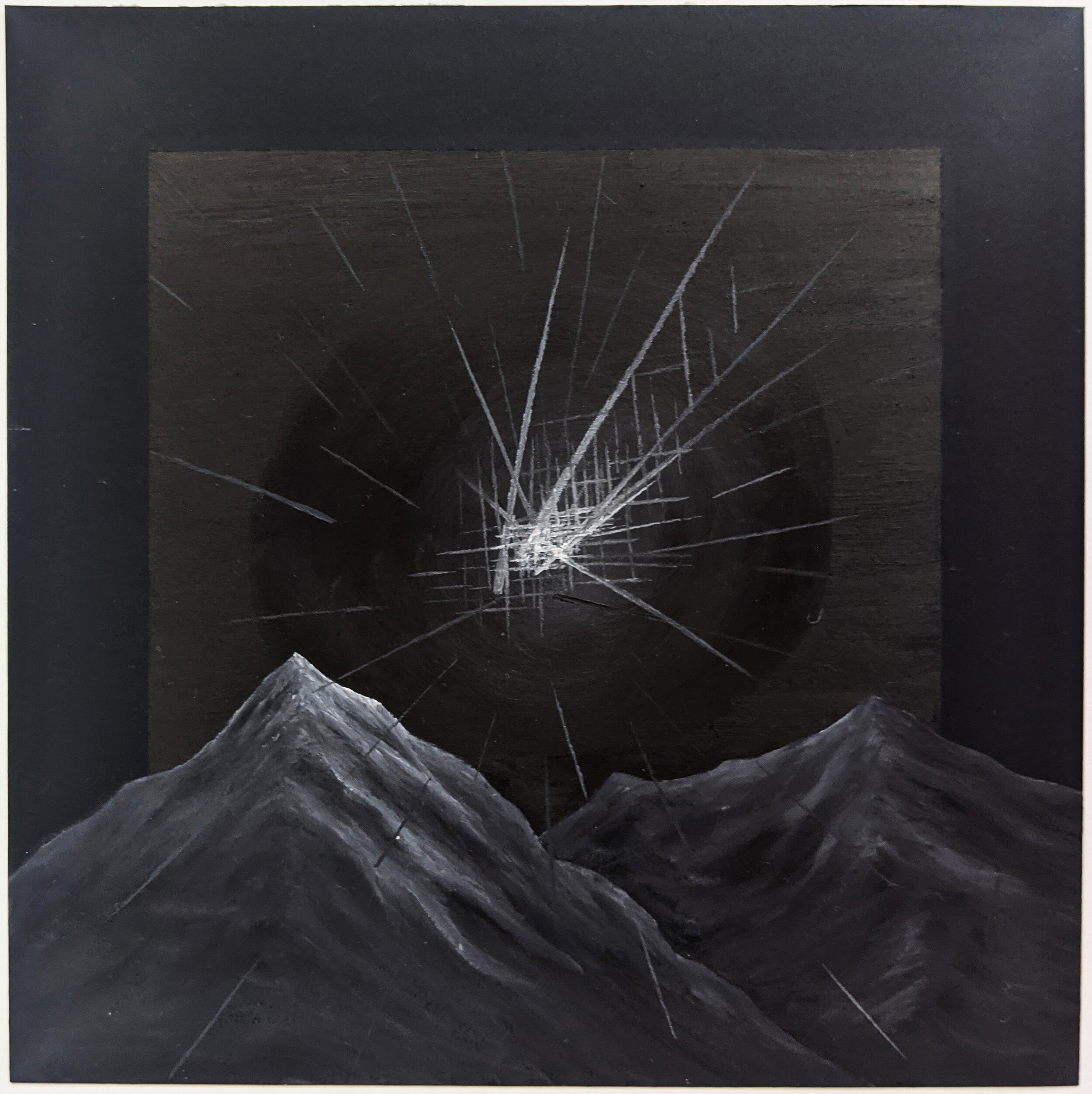 from on high, 2021
oil on paper
8" x 8"